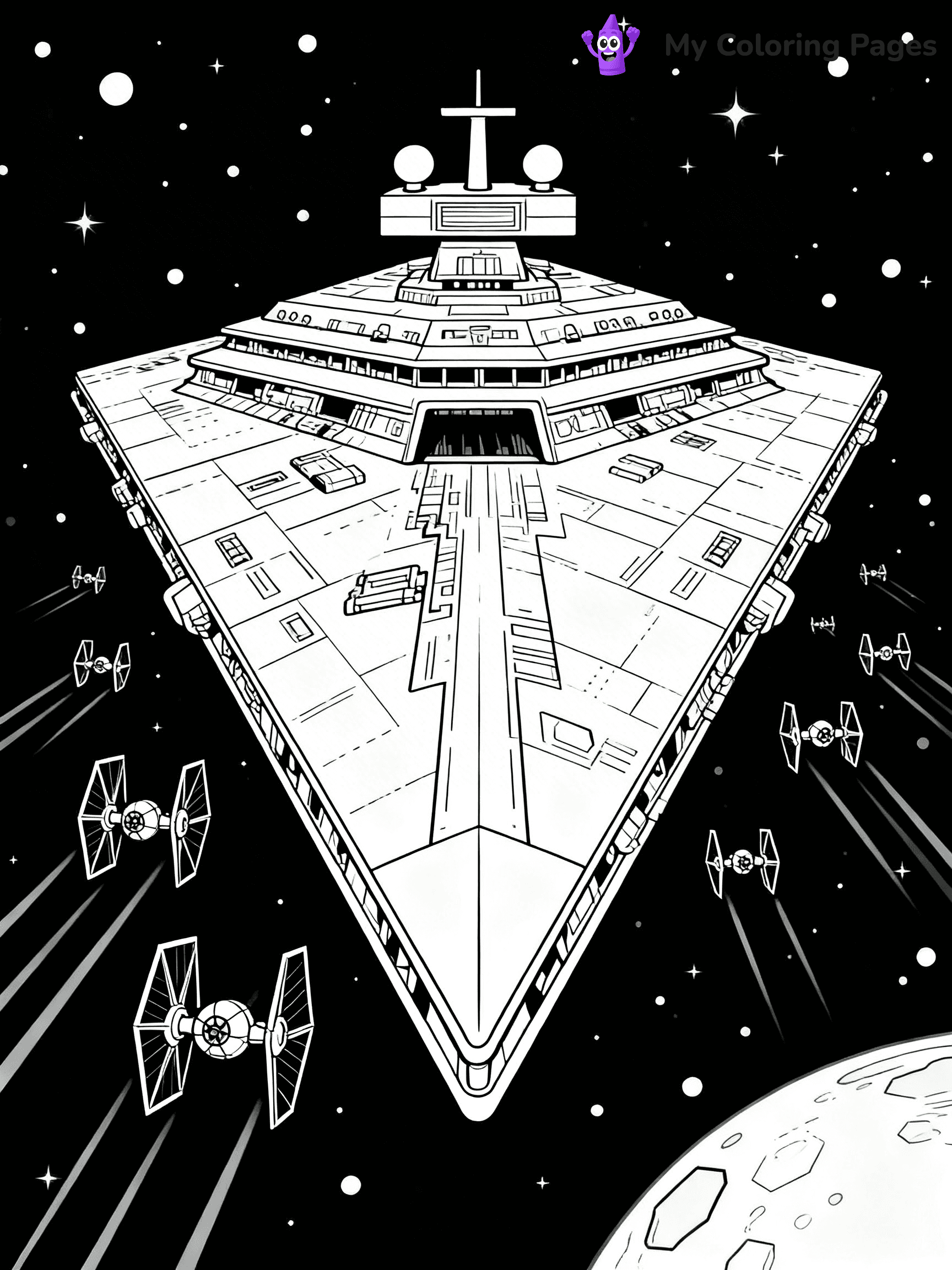 Star Destroyer Coloring Pages - 12