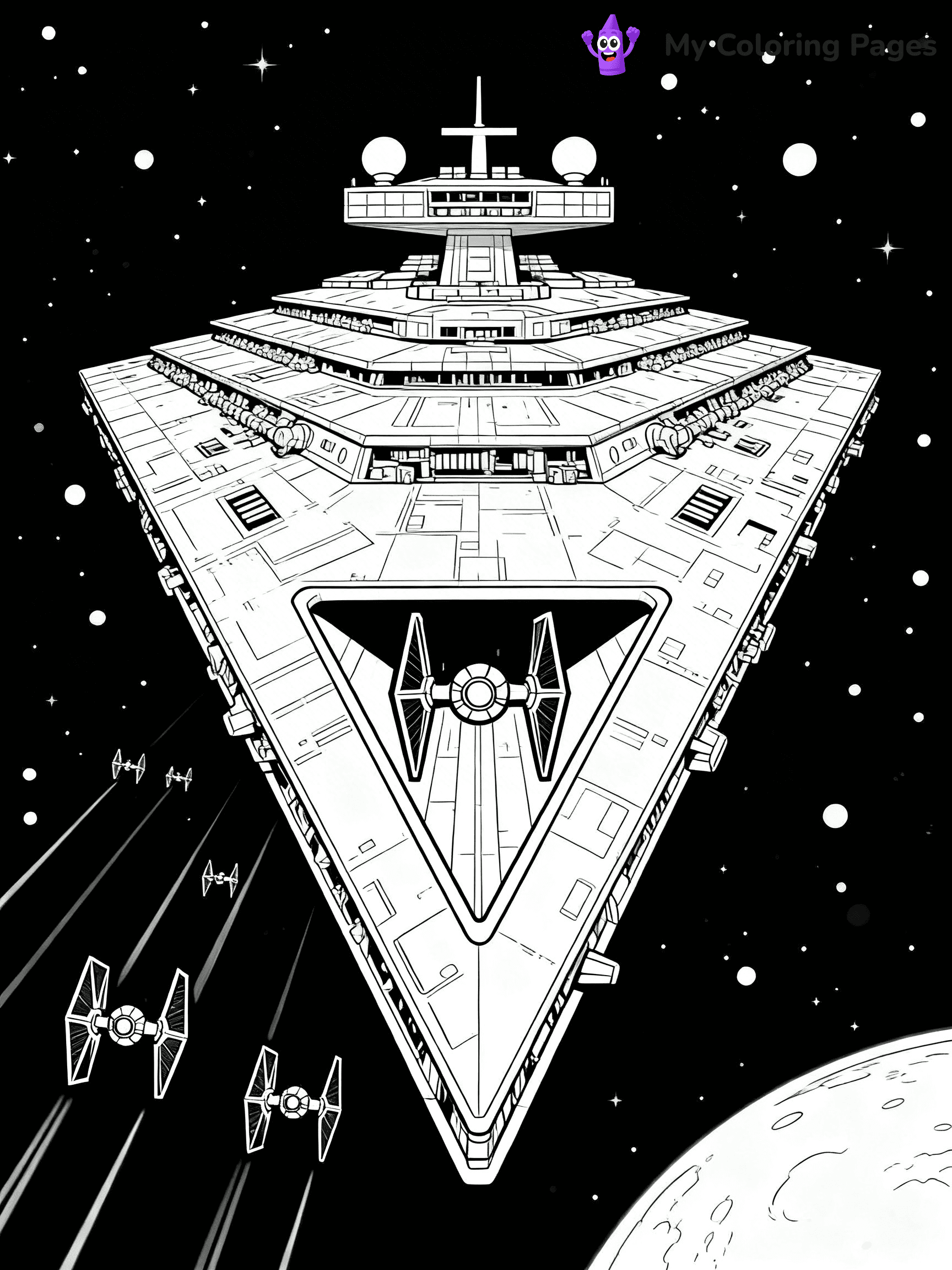Star Destroyer Coloring Pages - 11
