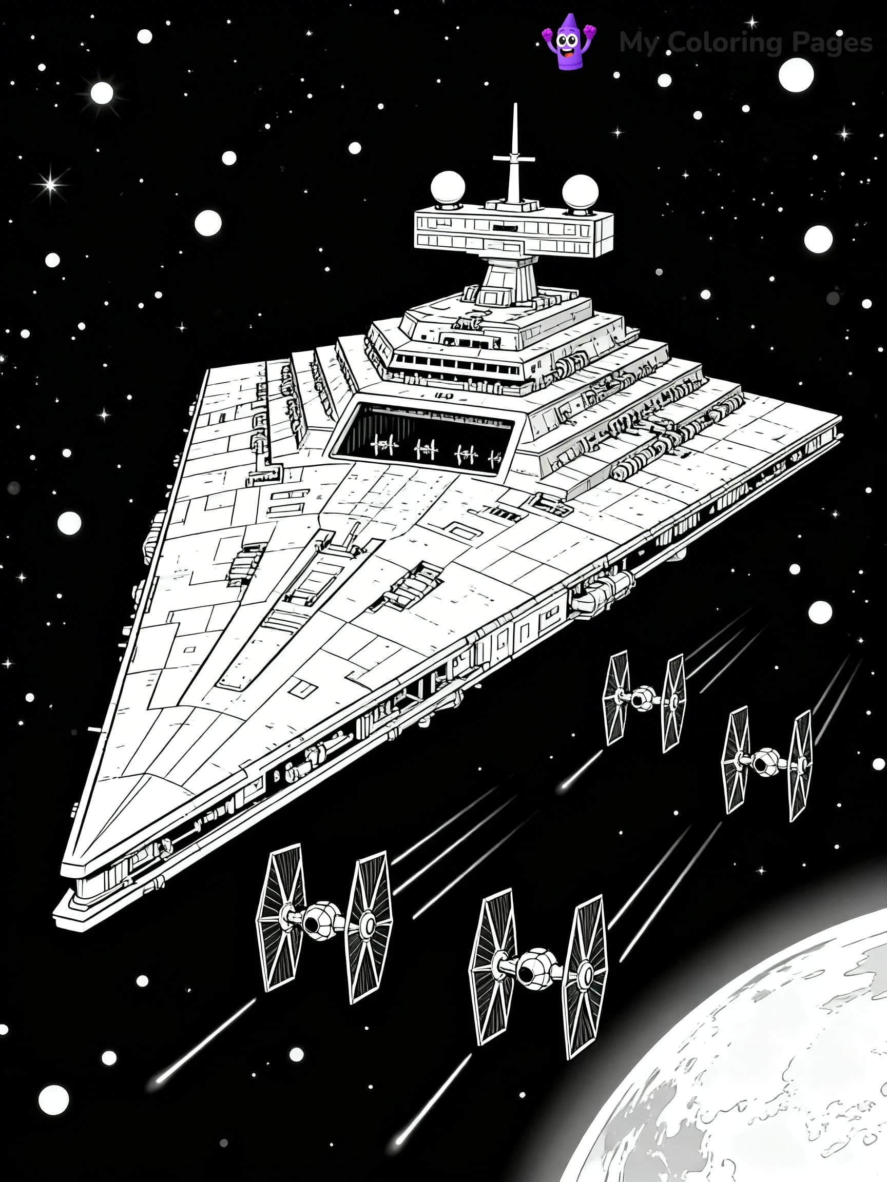 Star Destroyer Coloring Pages - 10