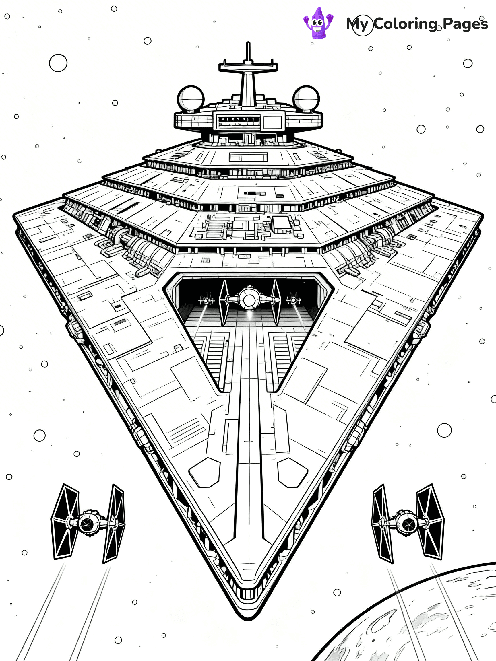 Star Destroyer Coloring Pages - 9