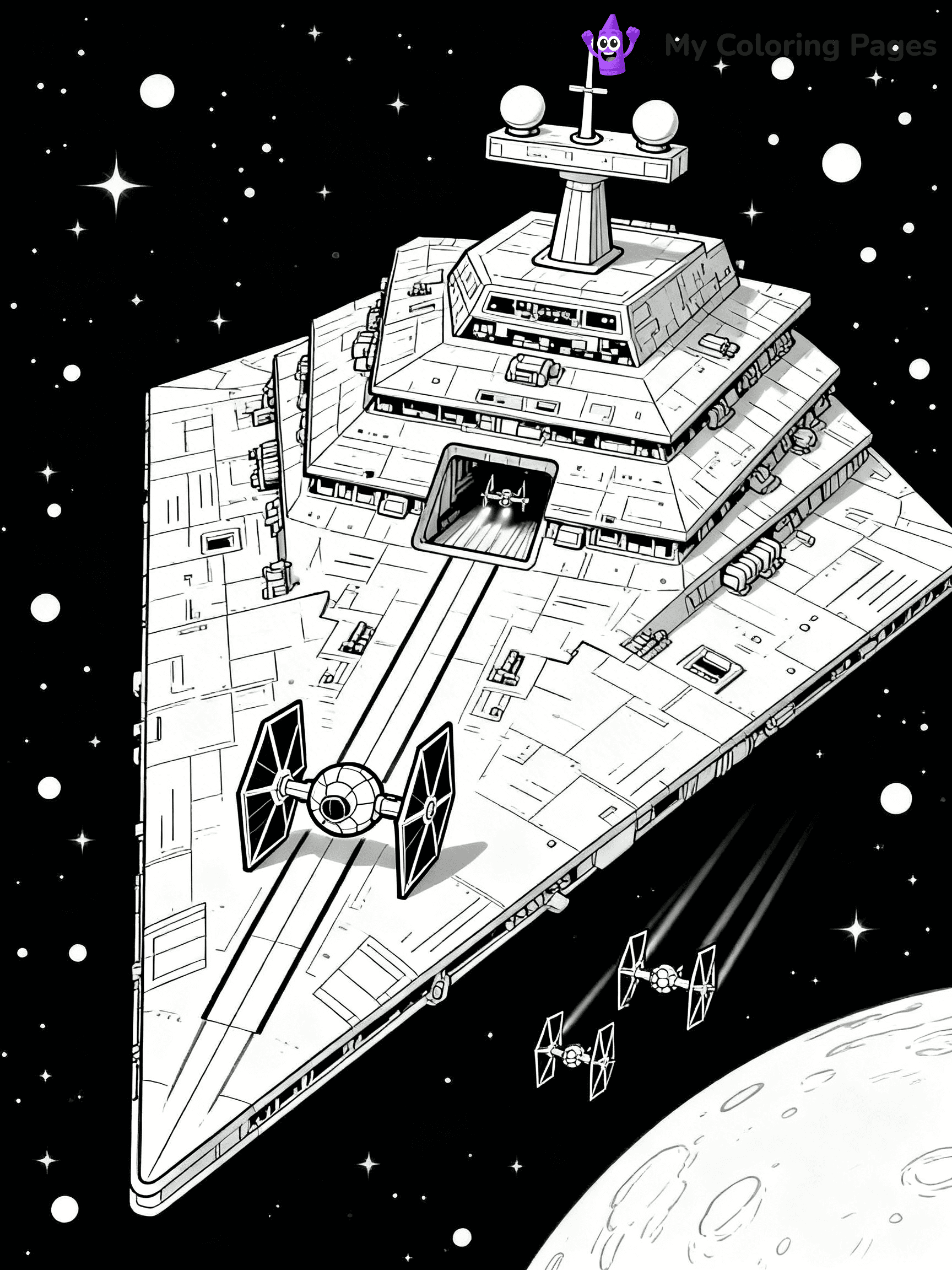 Star Destroyer Coloring Pages - 8
