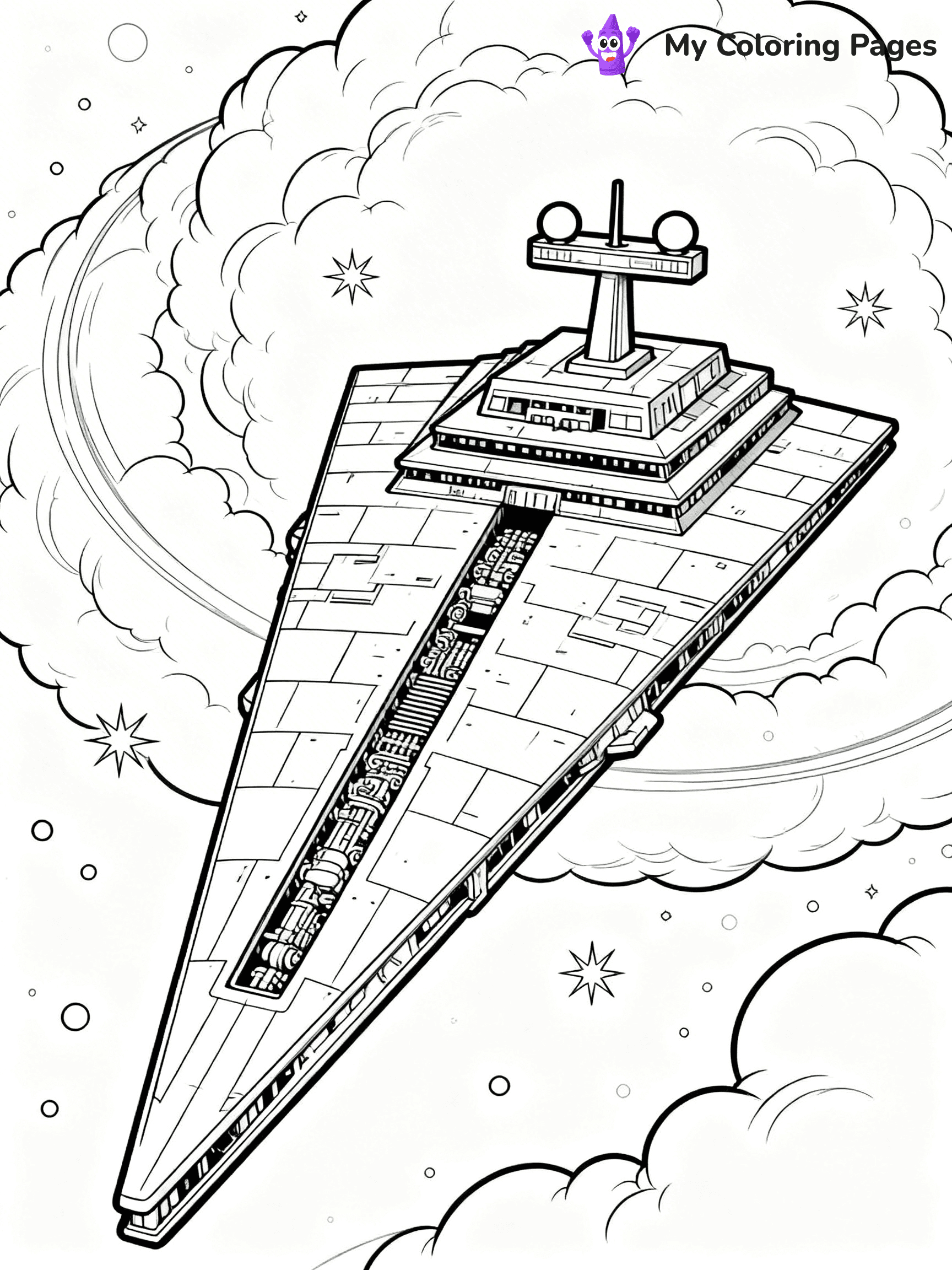 Star Destroyer Coloring Pages - 7