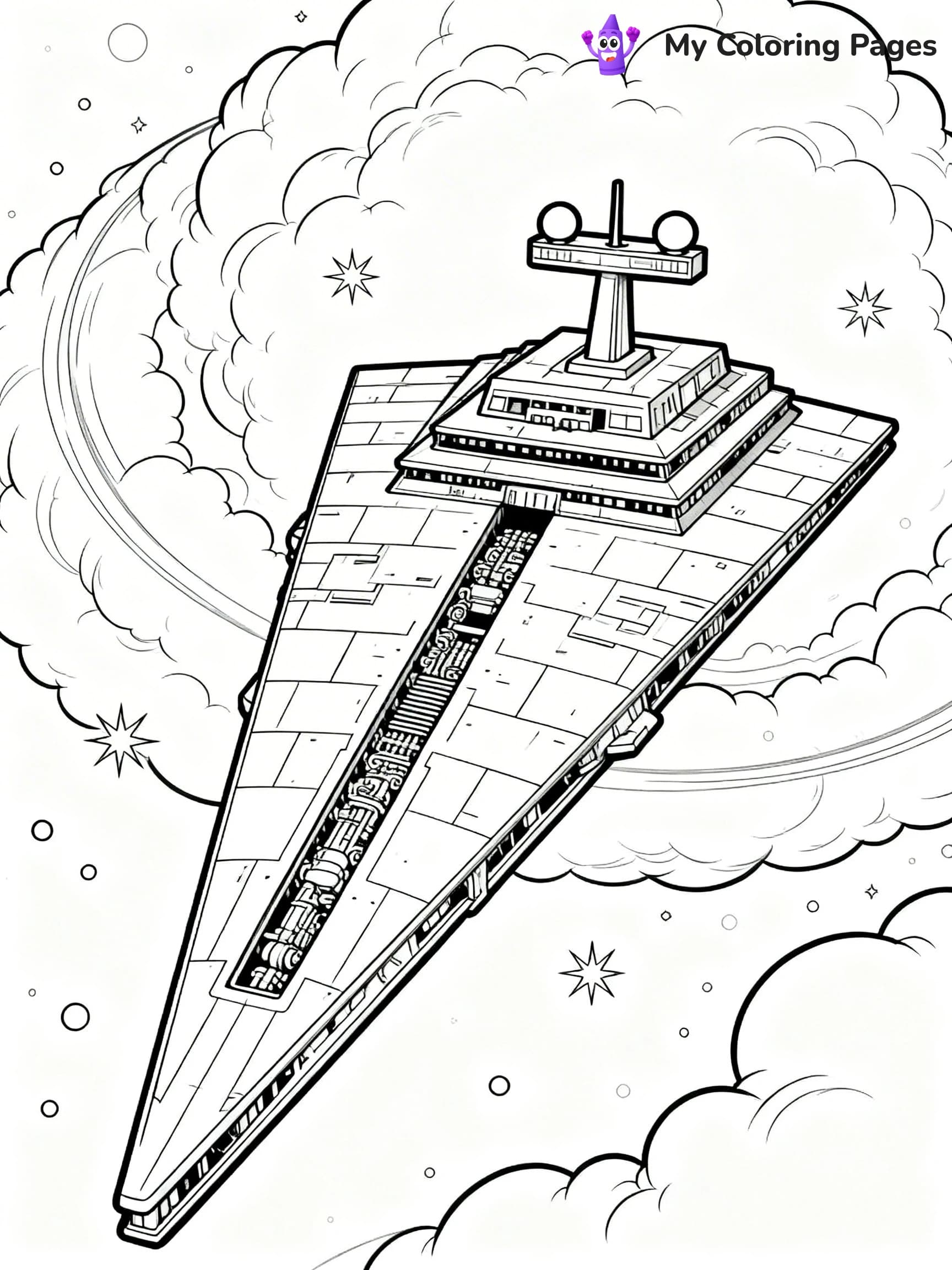 Star Destroyer Coloring Pages - 7