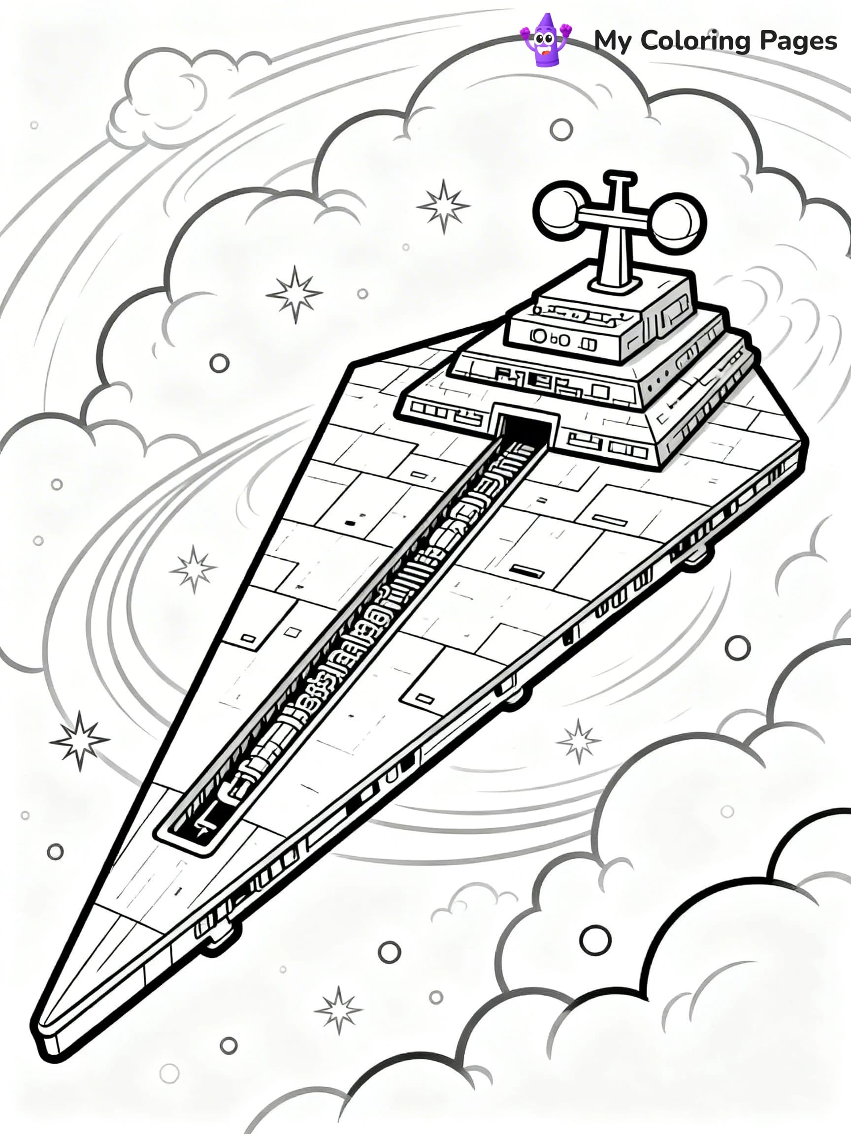 Star Destroyer Coloring Pages - 6