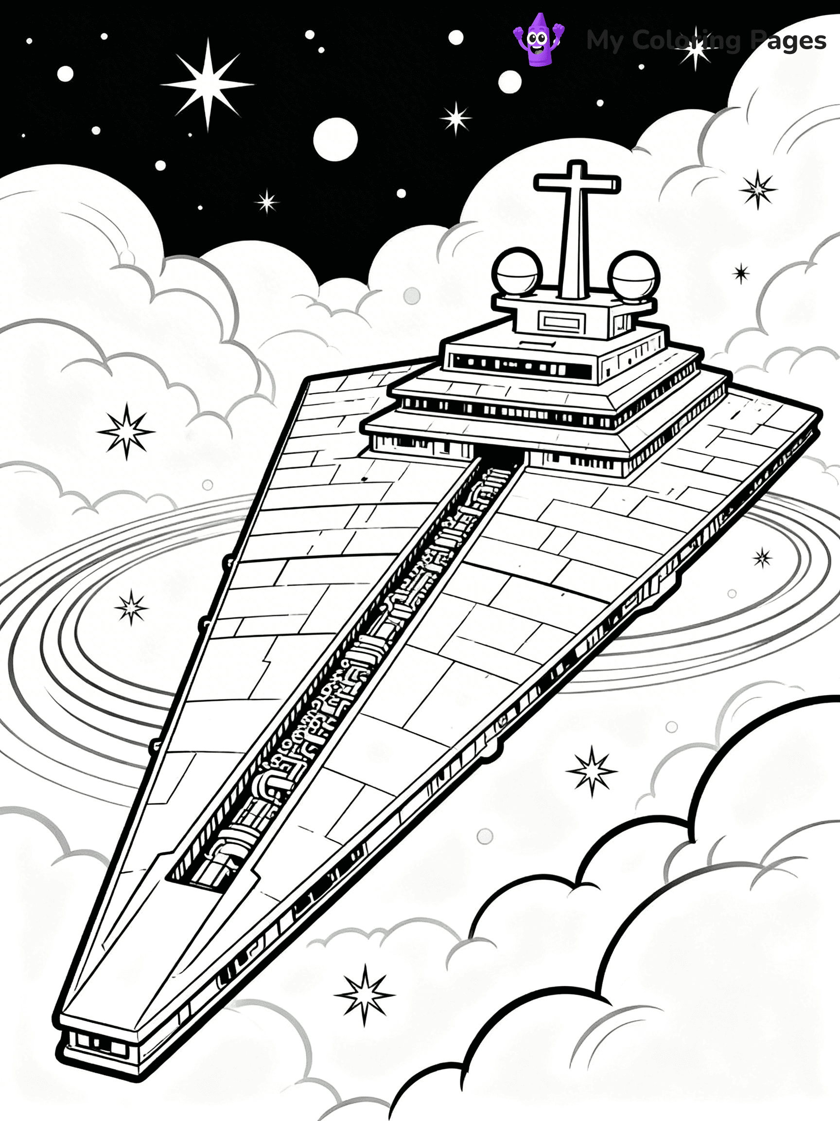 Star Destroyer Coloring Pages - 5