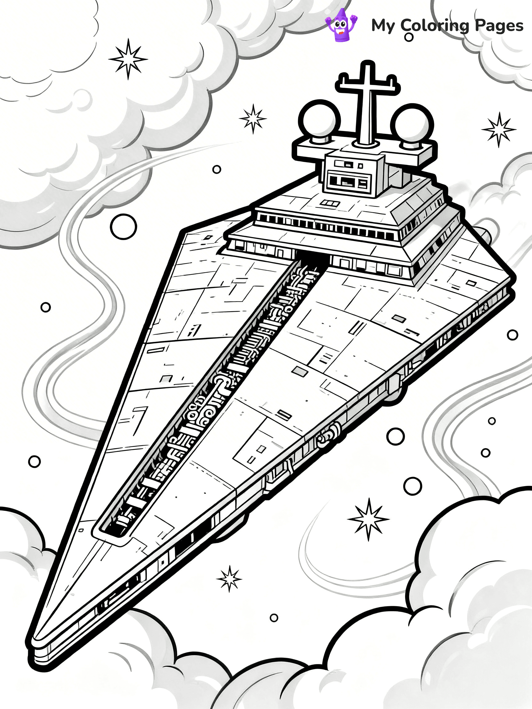 Star Destroyer Coloring Pages - 4