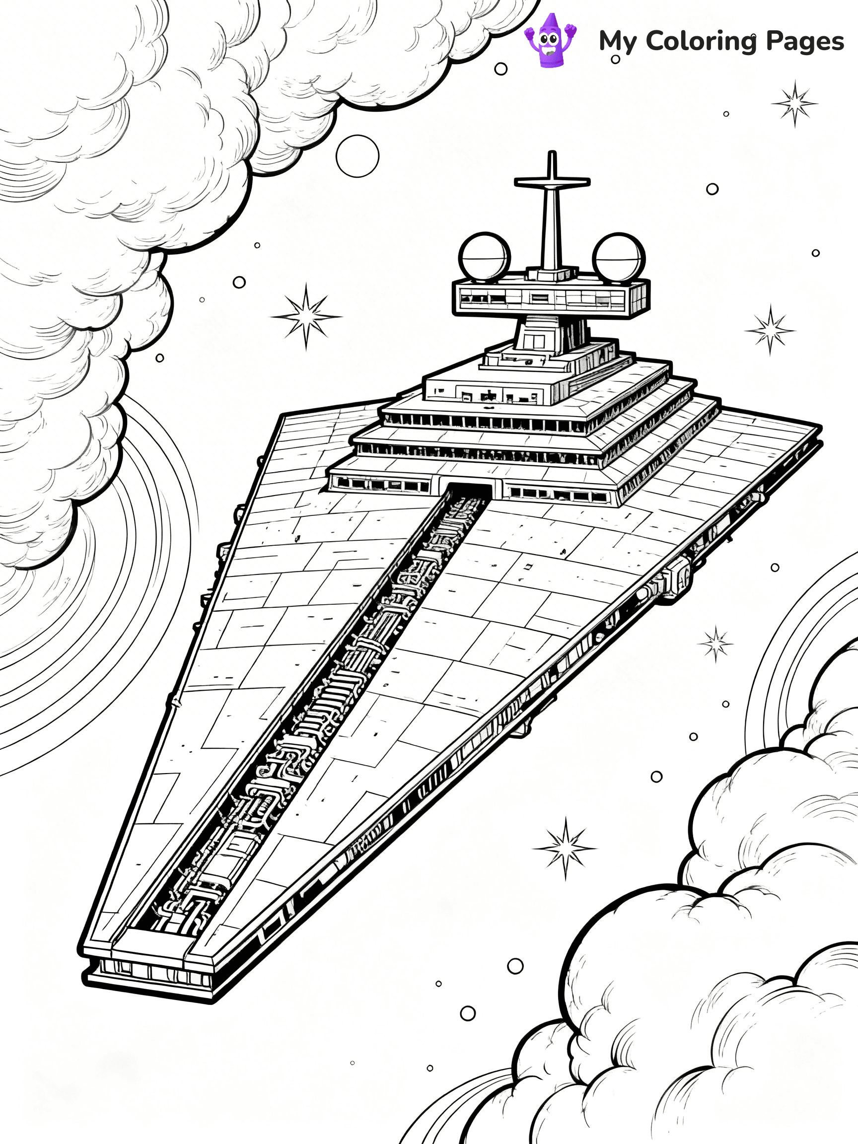Star Destroyer Coloring Pages - 3