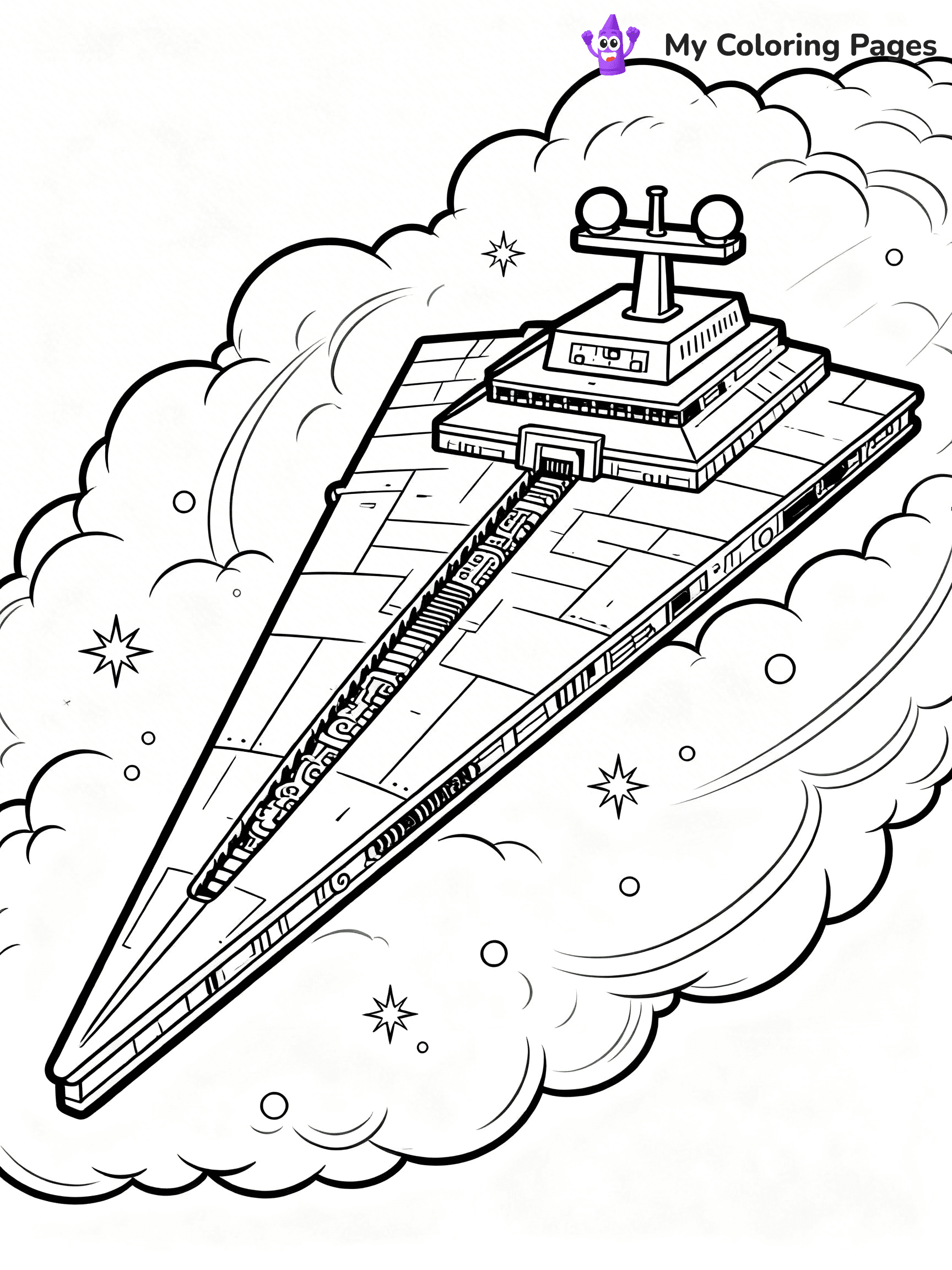 Star Destroyer Coloring Pages - 2