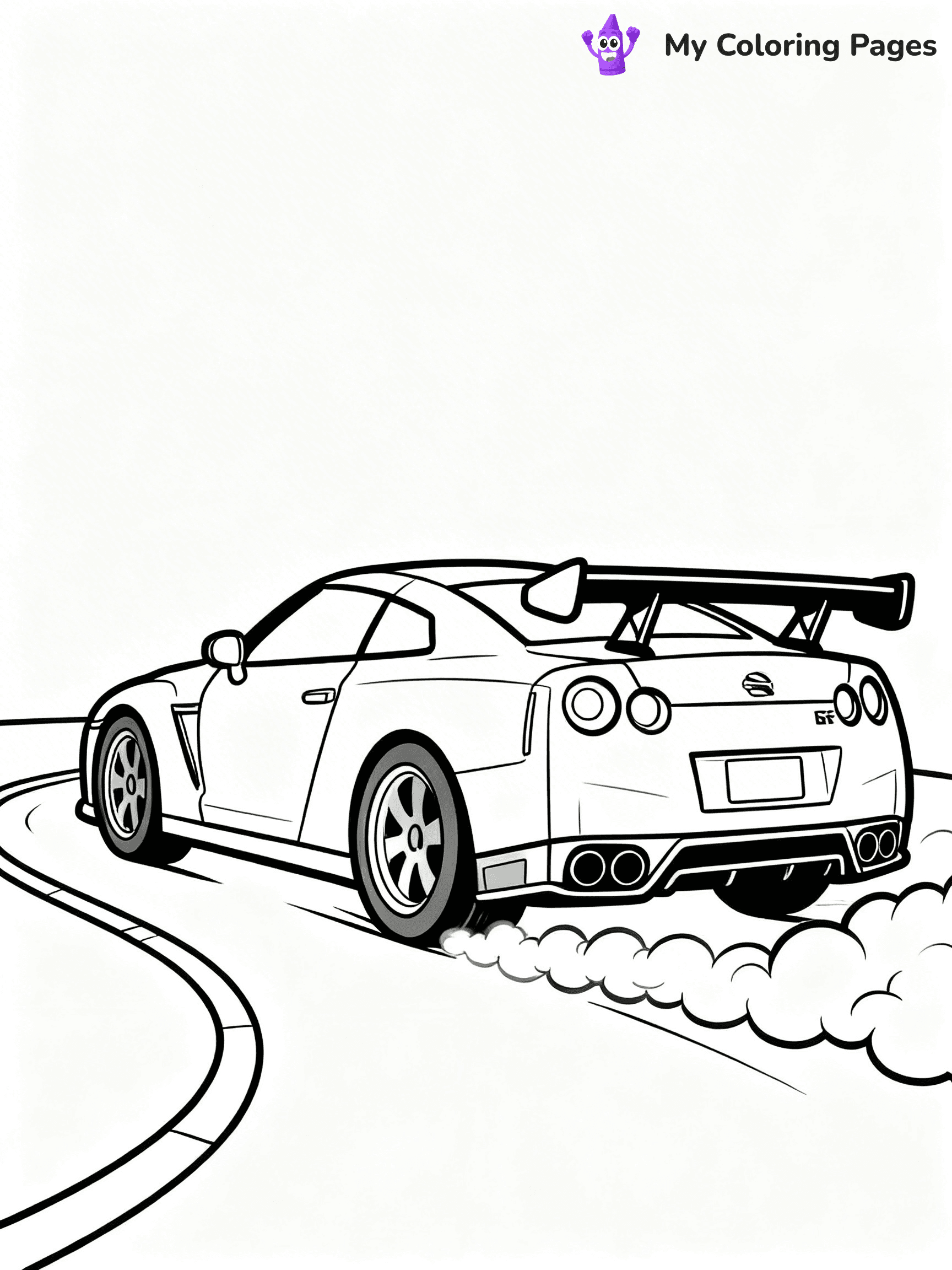 GTR Coloring Pages - 18