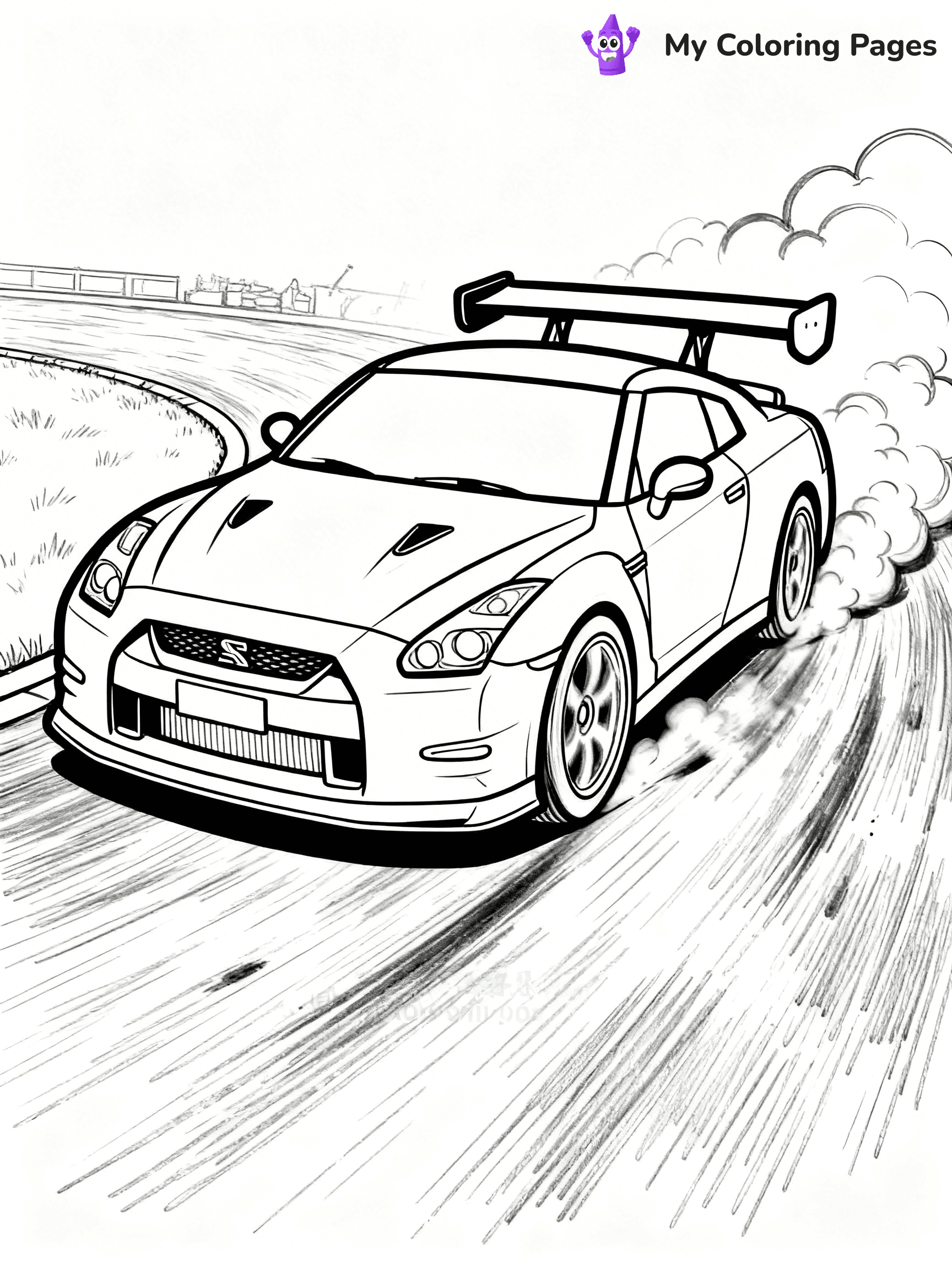 GTR Coloring Pages - 14