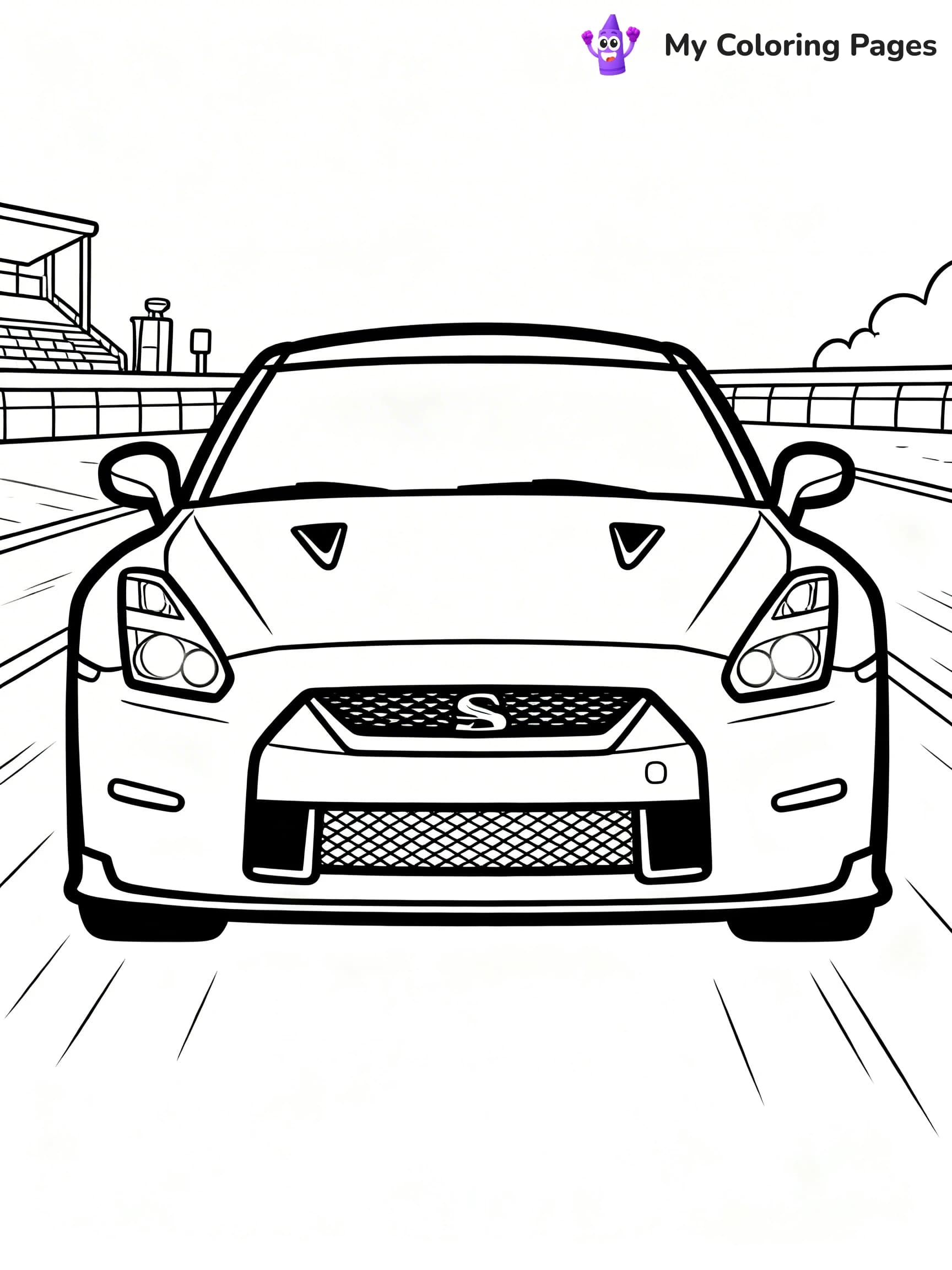 GTR Coloring Pages - 13