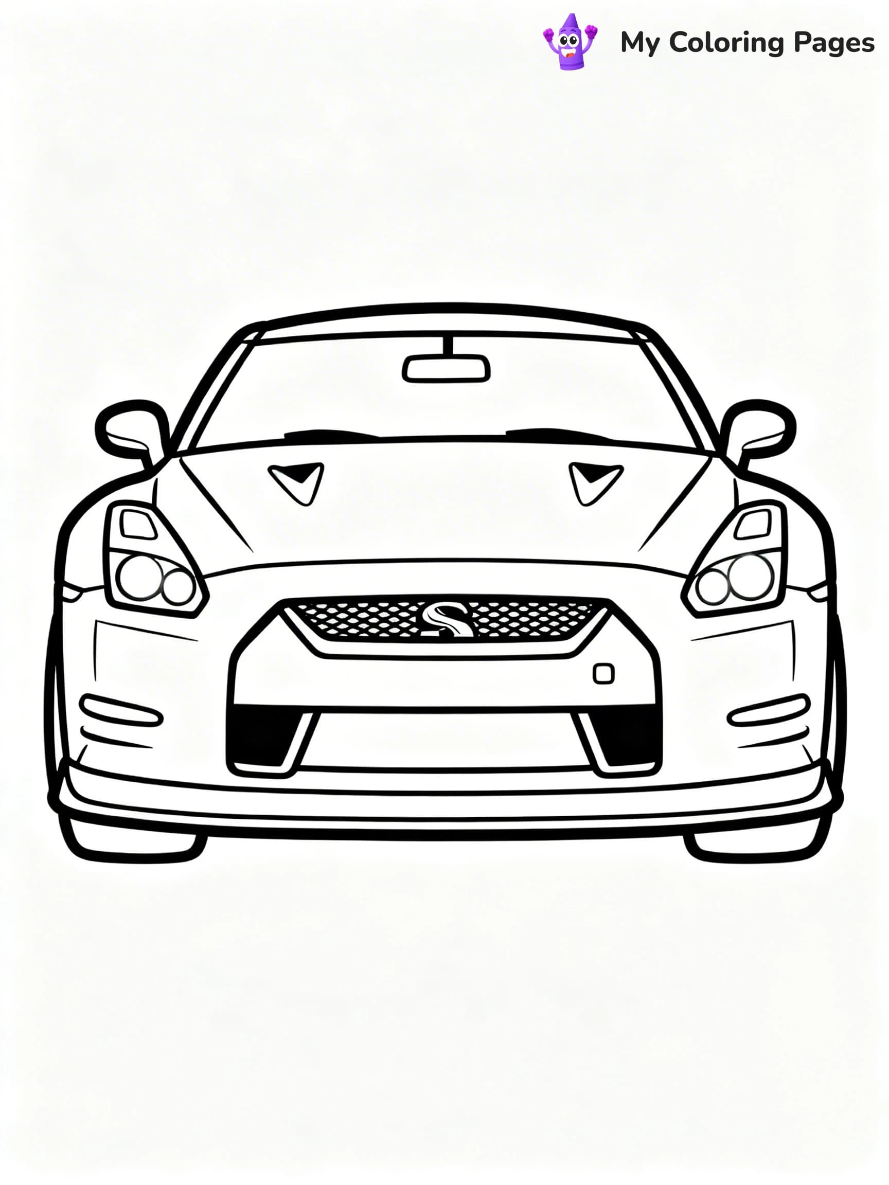 GTR Coloring Pages - 12