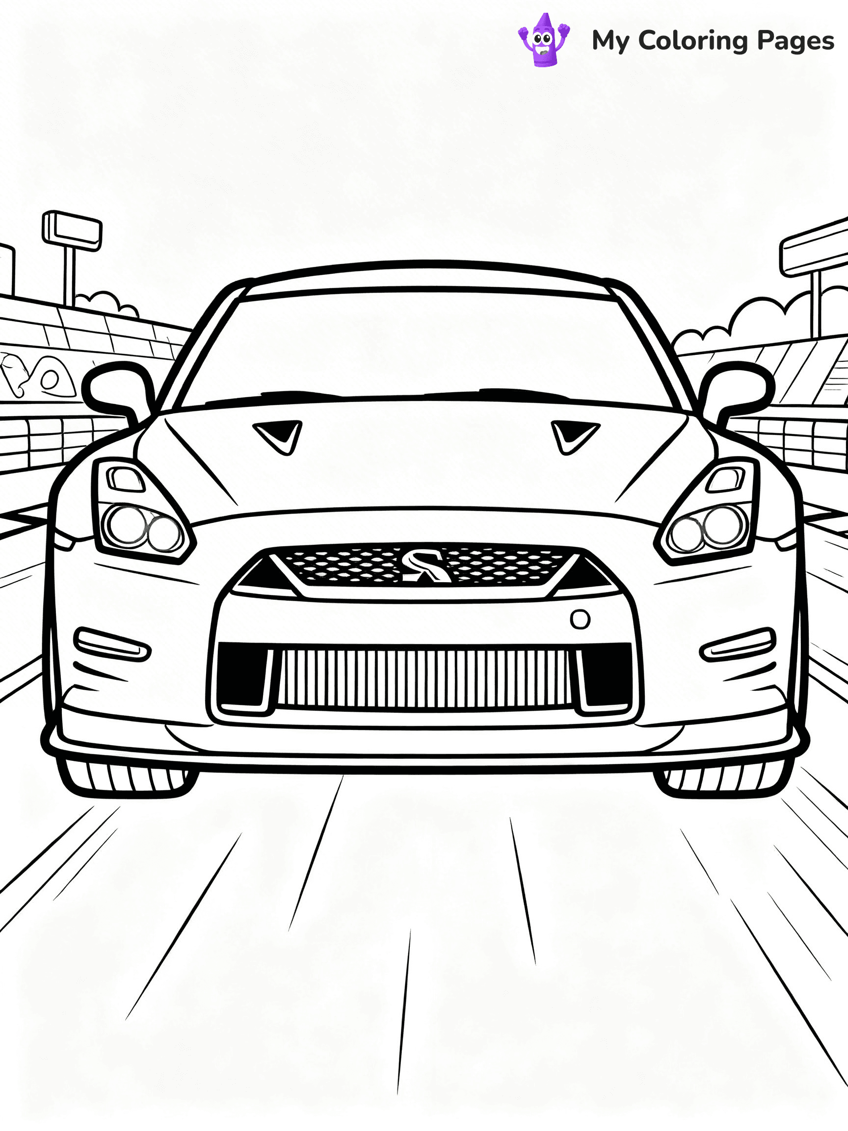 GTR Coloring Pages - 11