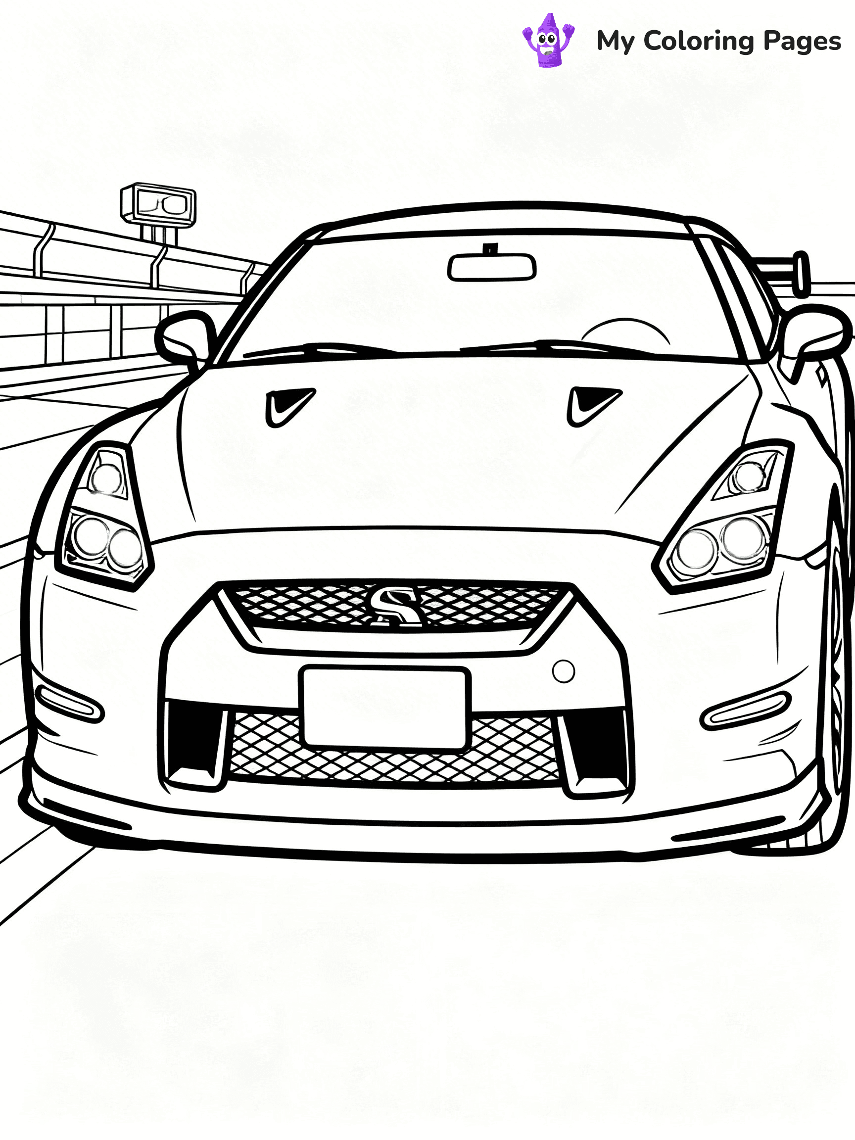GTR Coloring Pages - 10