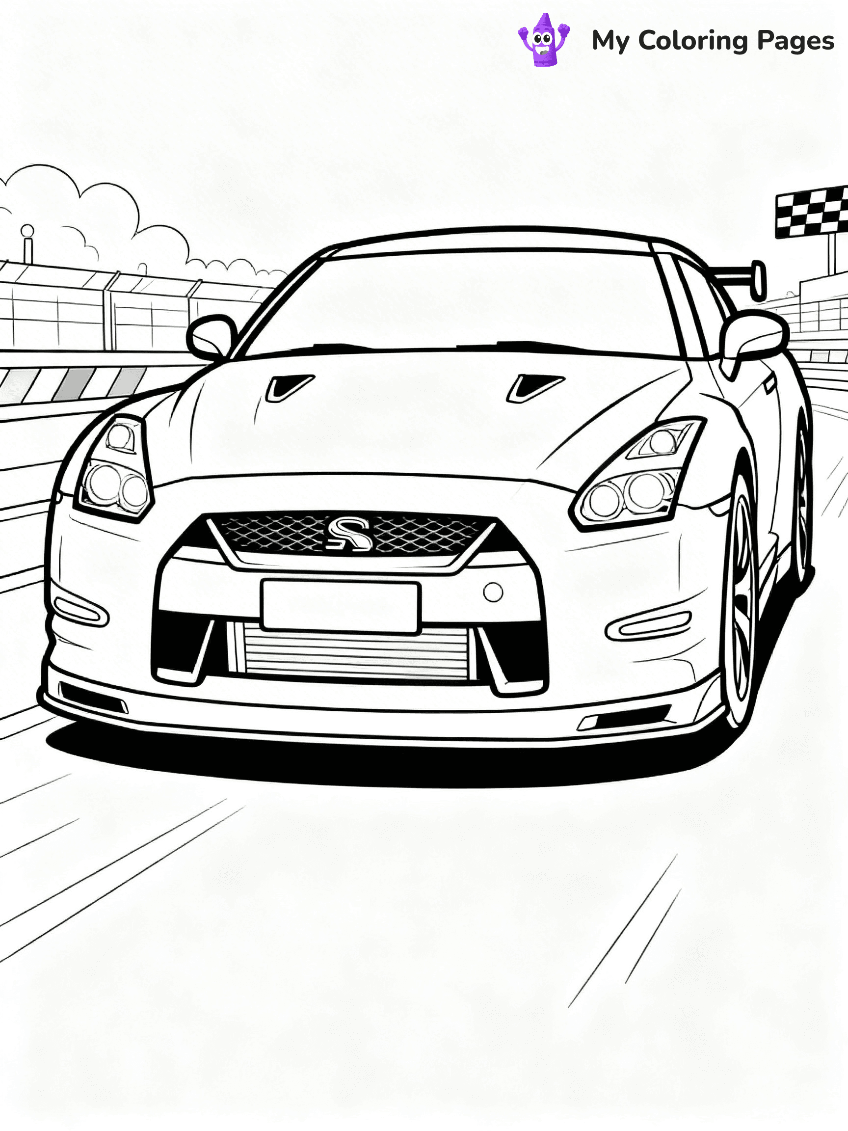 GTR Coloring Pages - 9