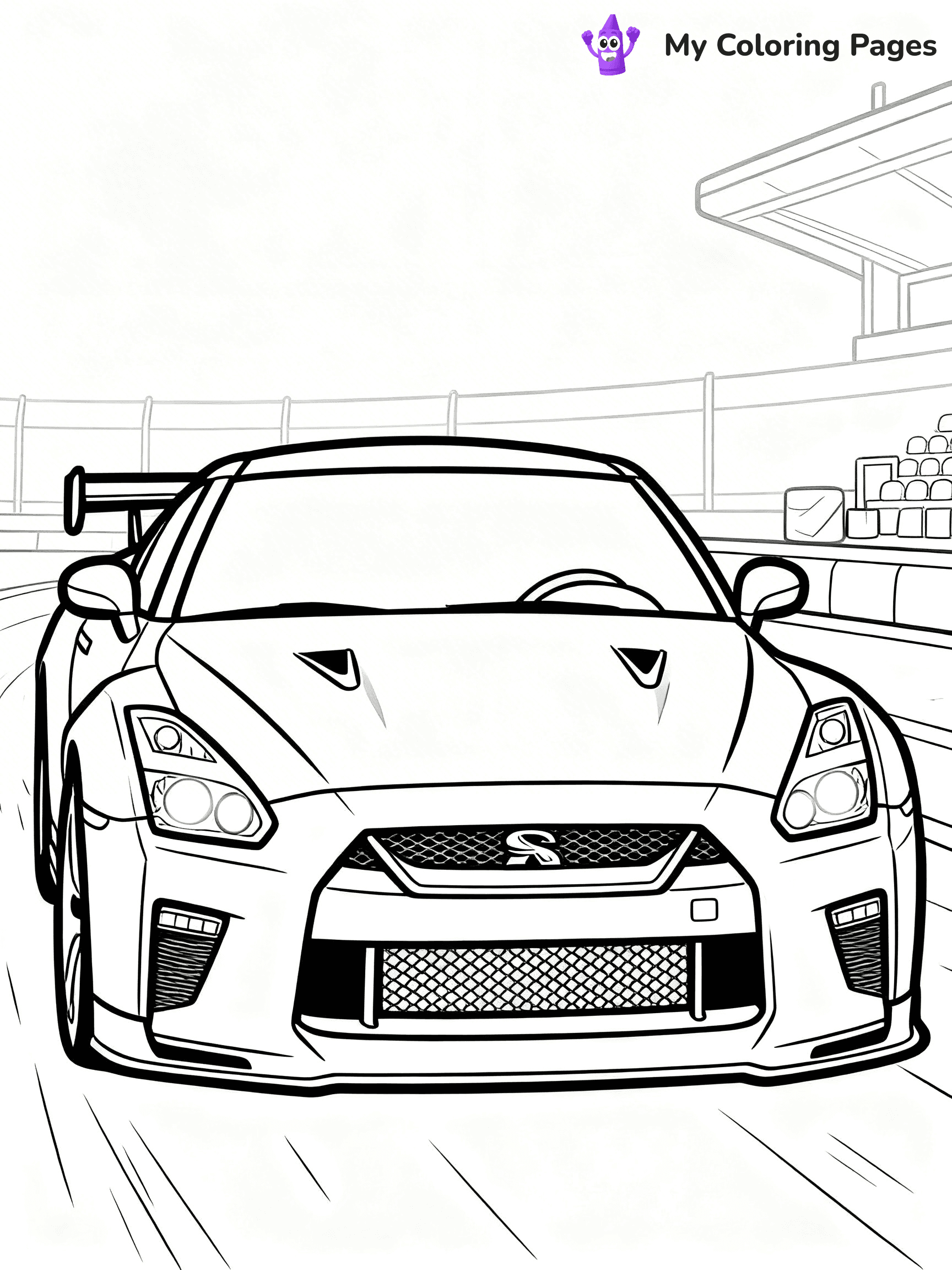 GTR Coloring Pages - 8