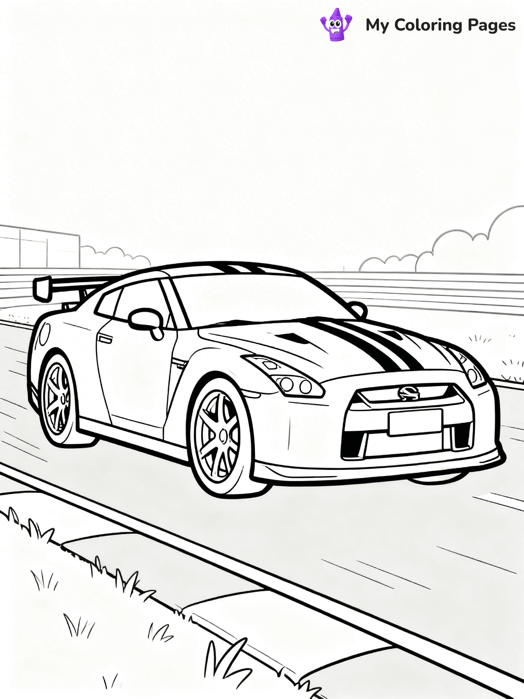 GTR Coloring Pages - 7