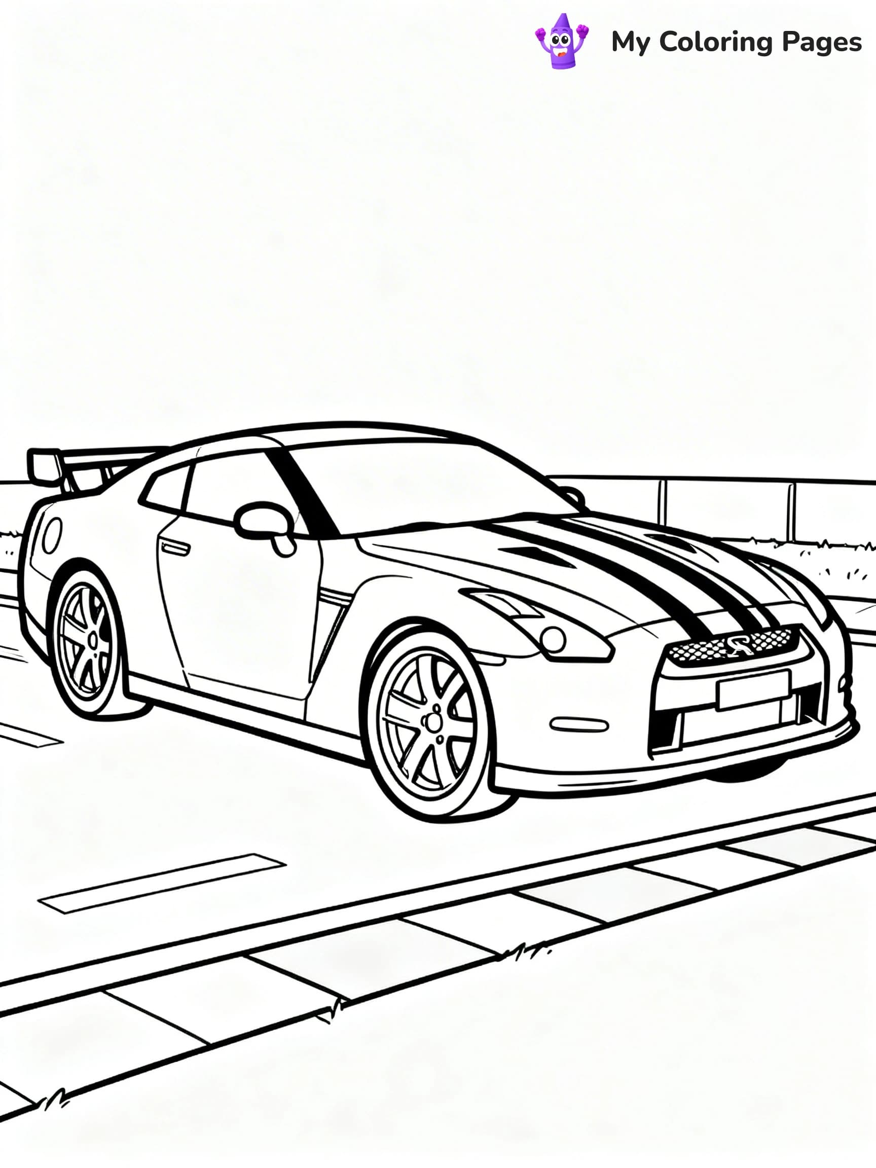 GTR Coloring Pages - 1