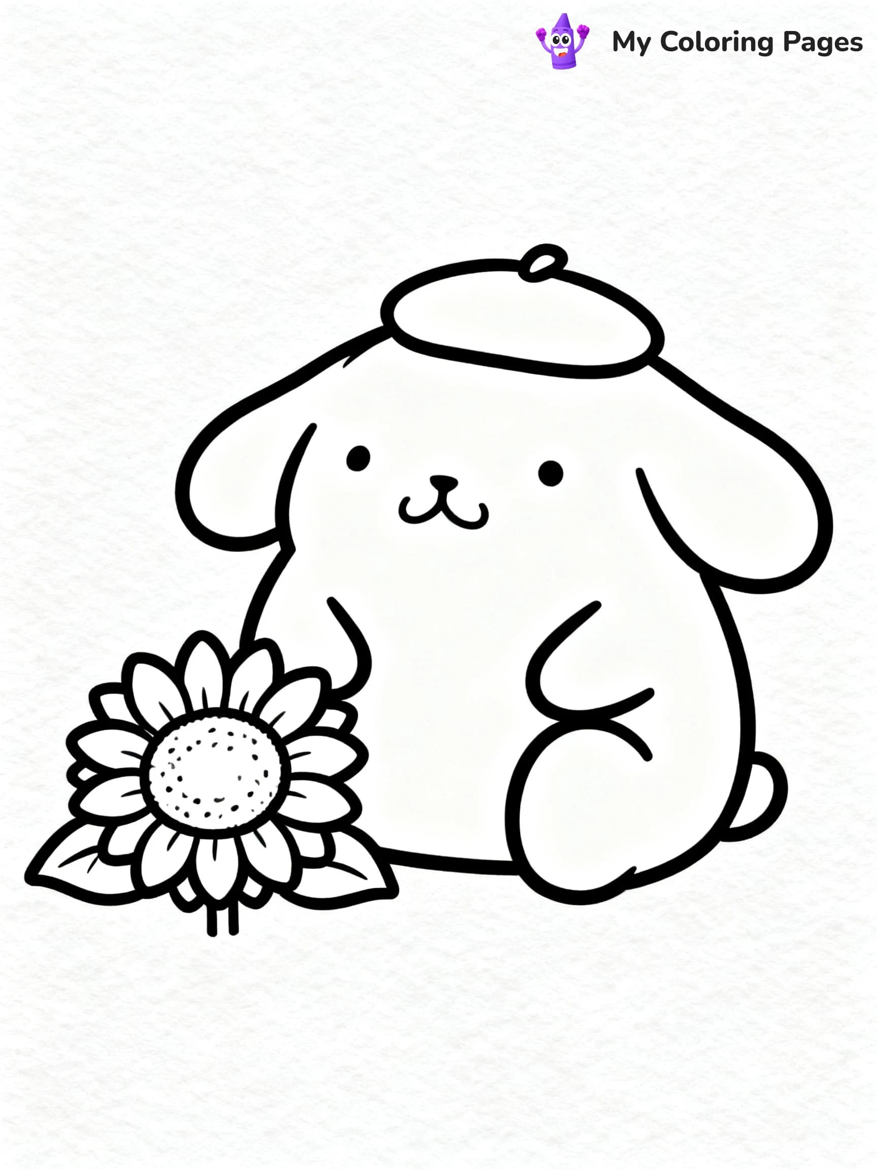 Hello Kitty Flower Coloring Pages - 22