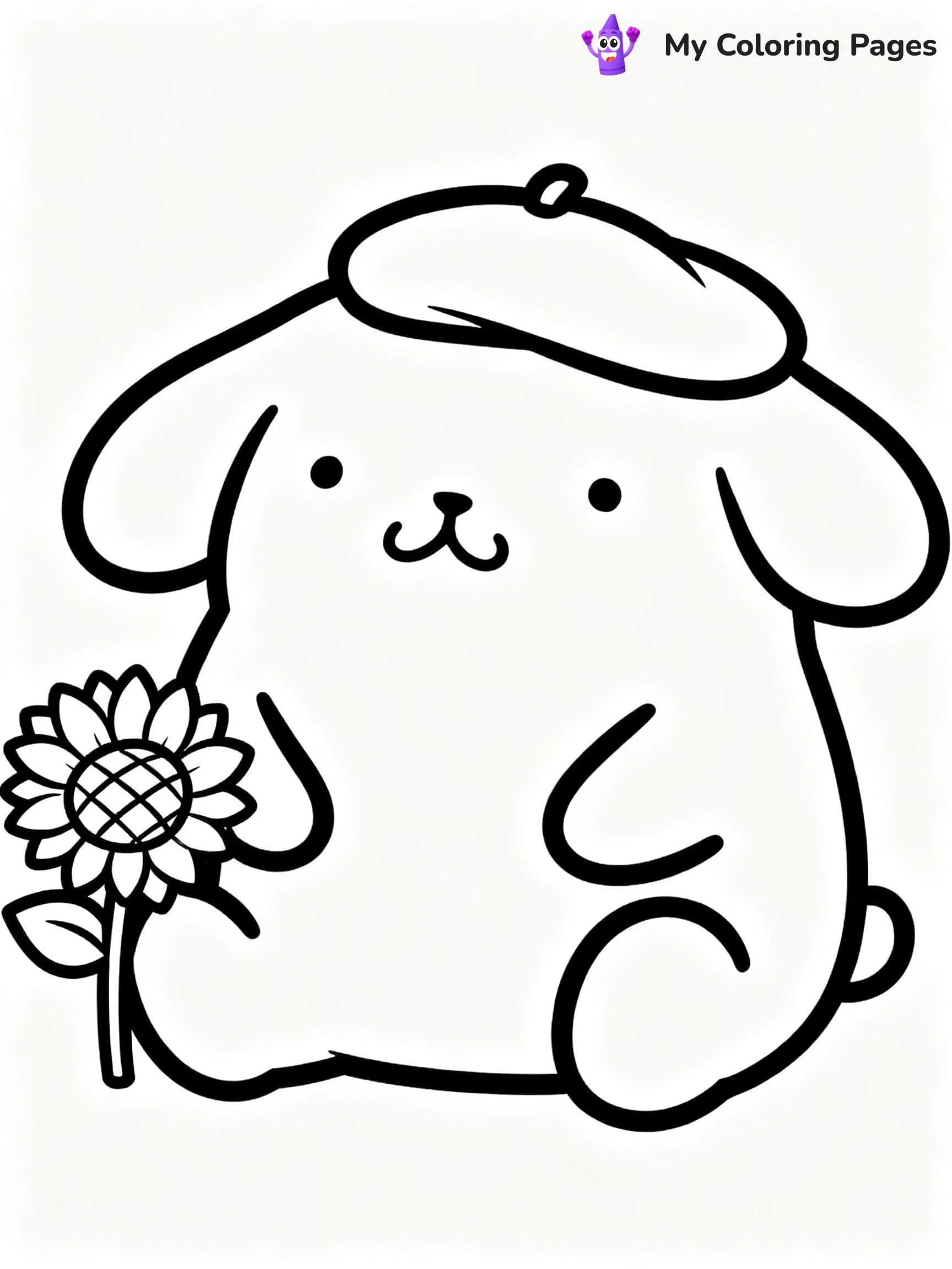 Hello Kitty Flower Coloring Pages - 21