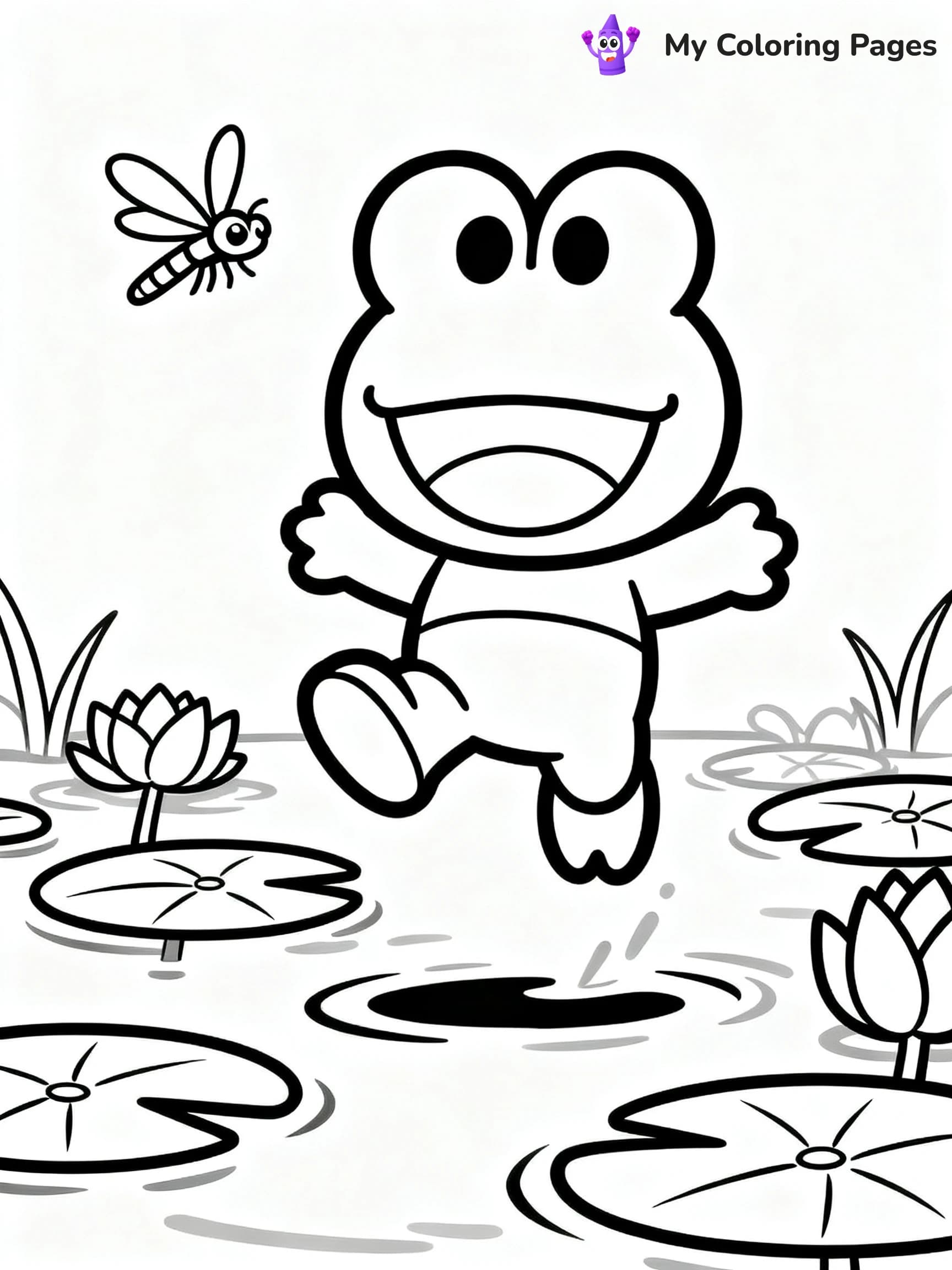 Hello Kitty Flower Coloring Pages - 9