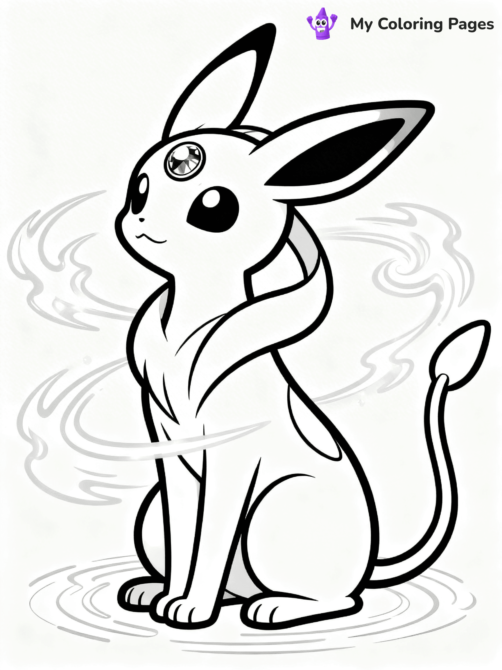 Espeon Coloring Pages - 24