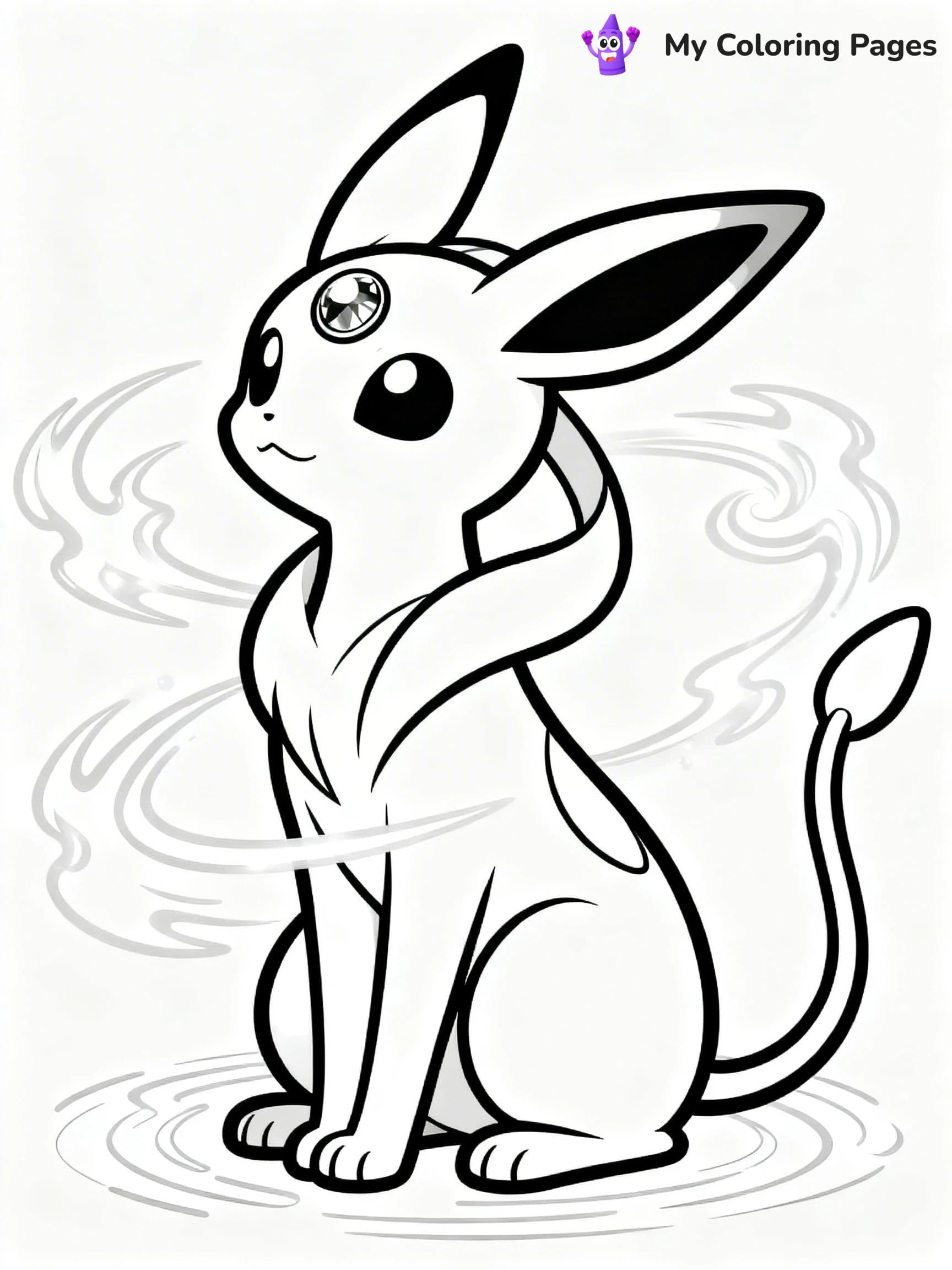 Espeon Coloring Pages - 24