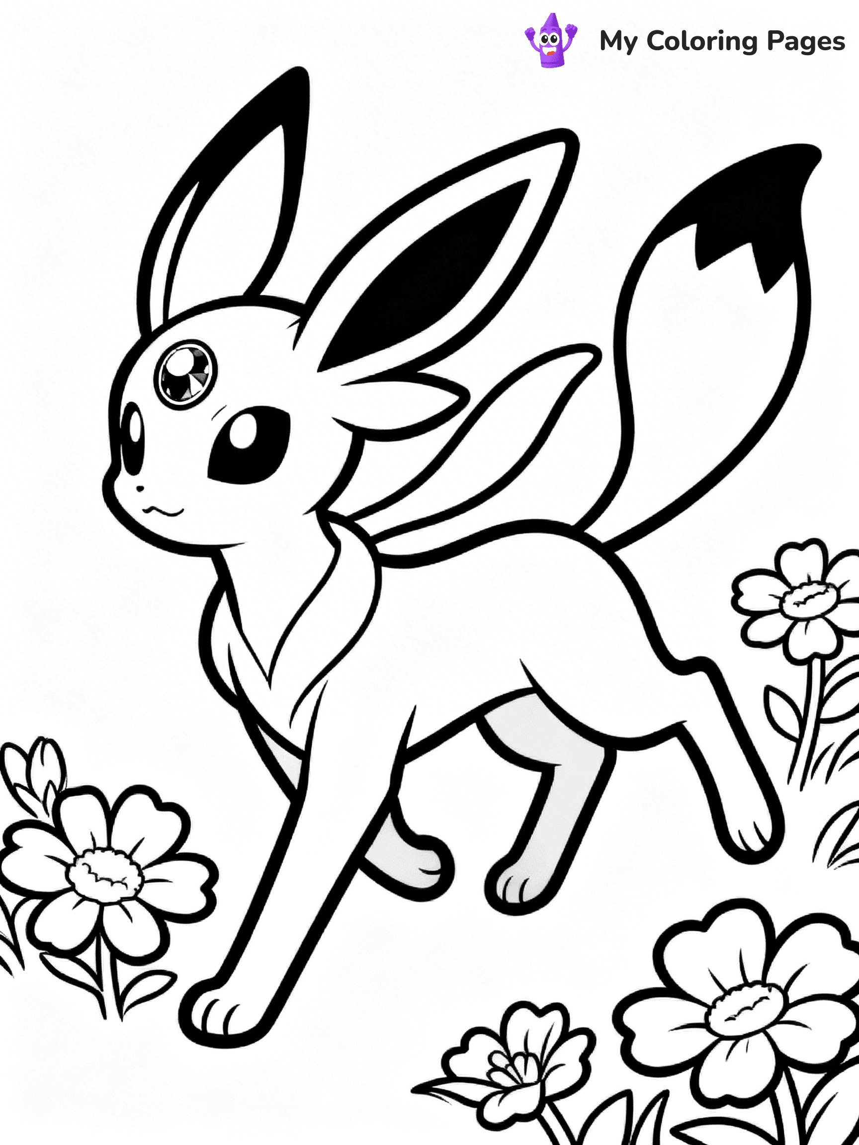 Espeon Coloring Pages - 22