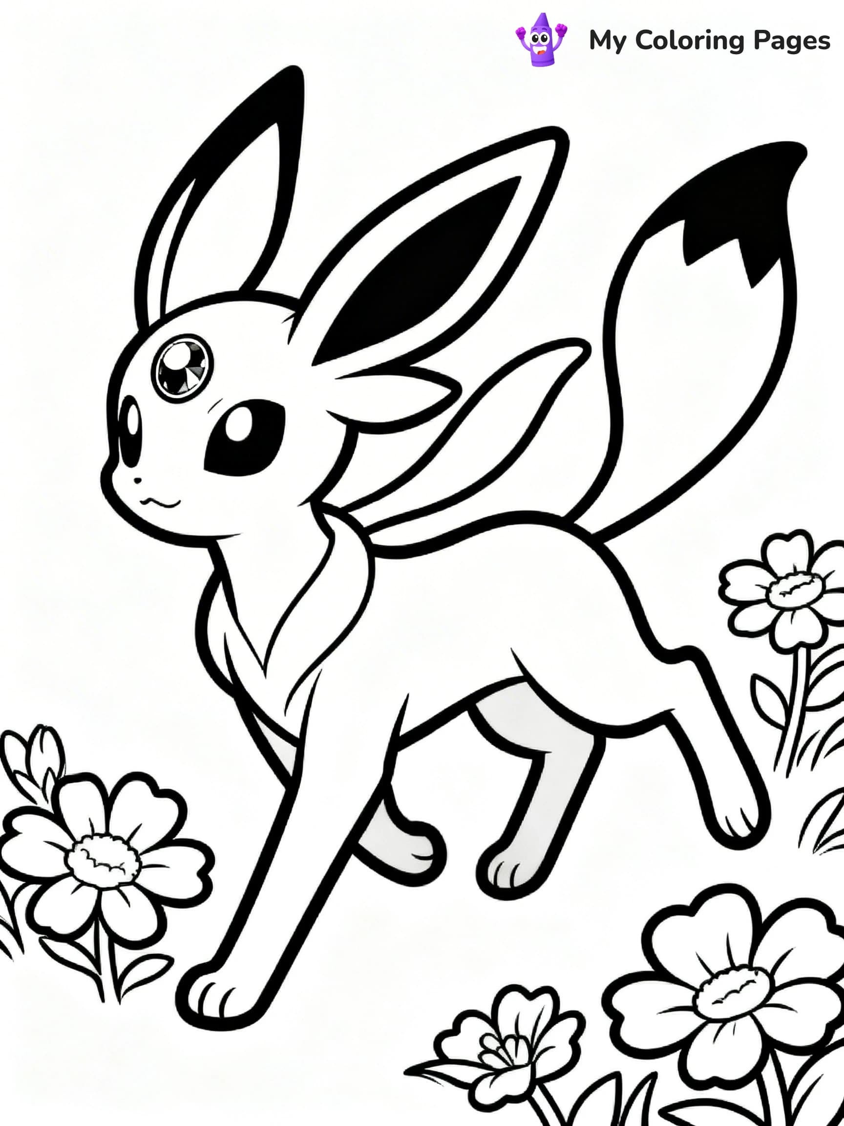 Espeon Coloring Pages - 22