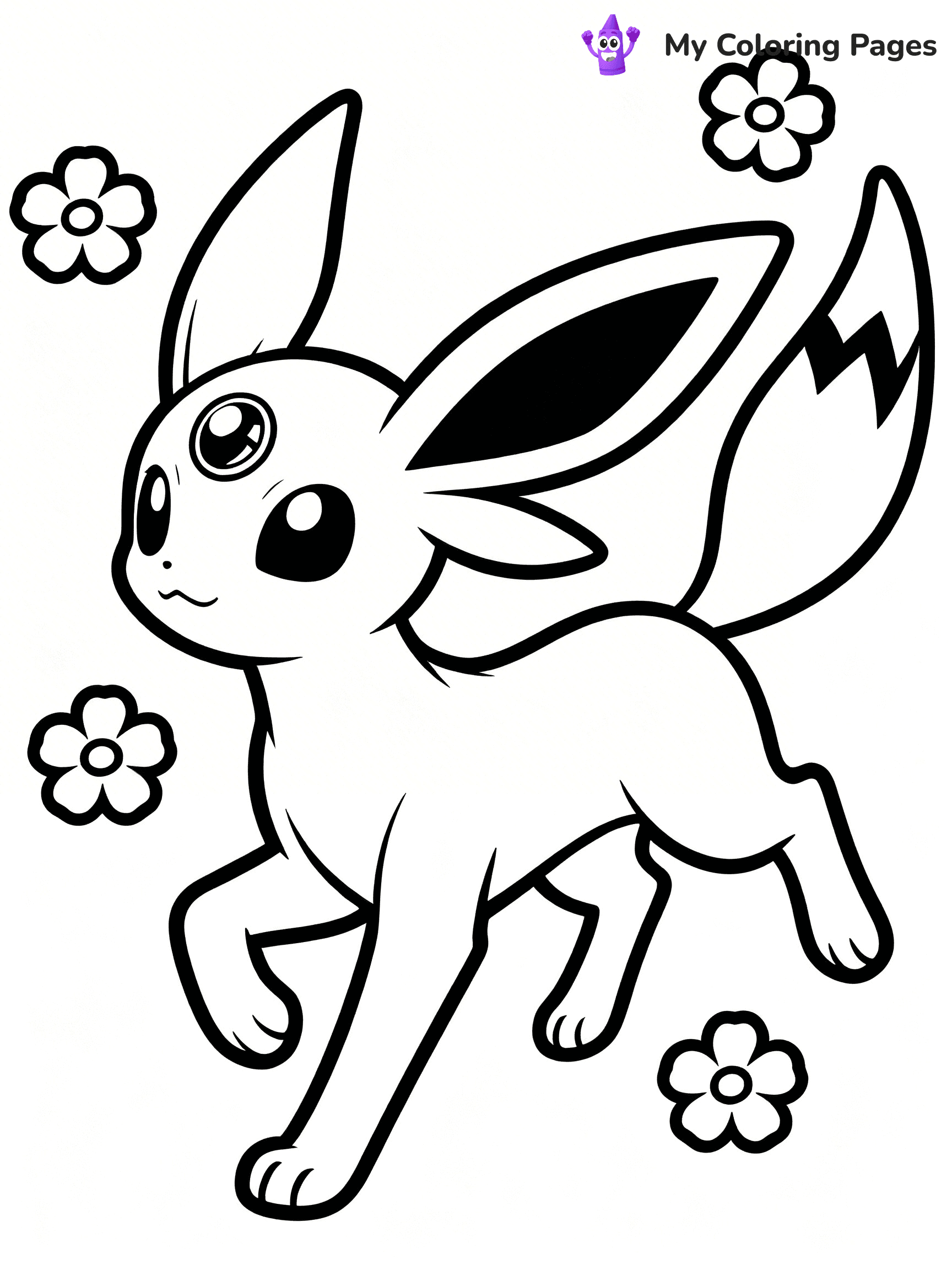 Espeon Coloring Pages - 21