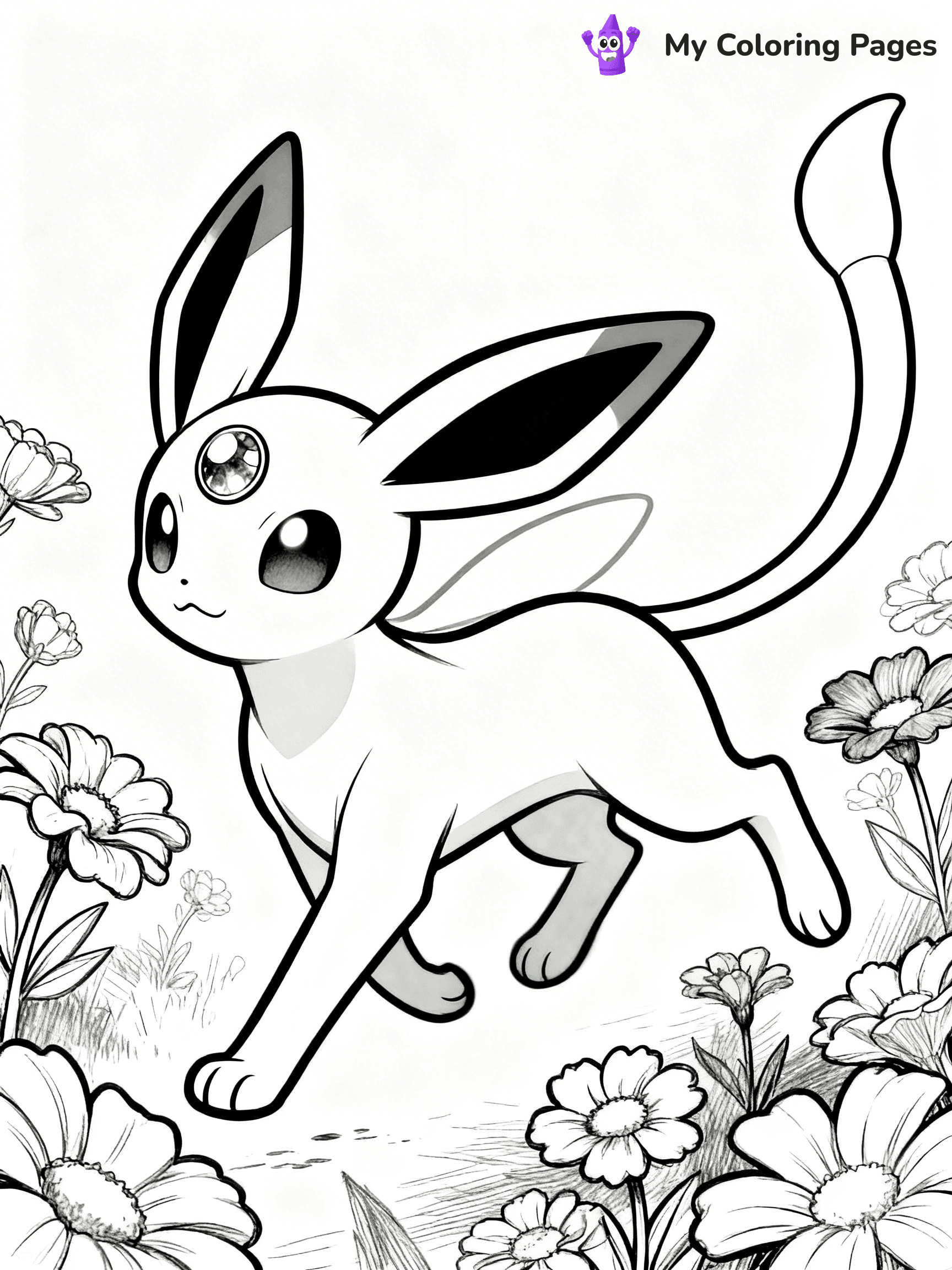 Espeon Coloring Pages - 17