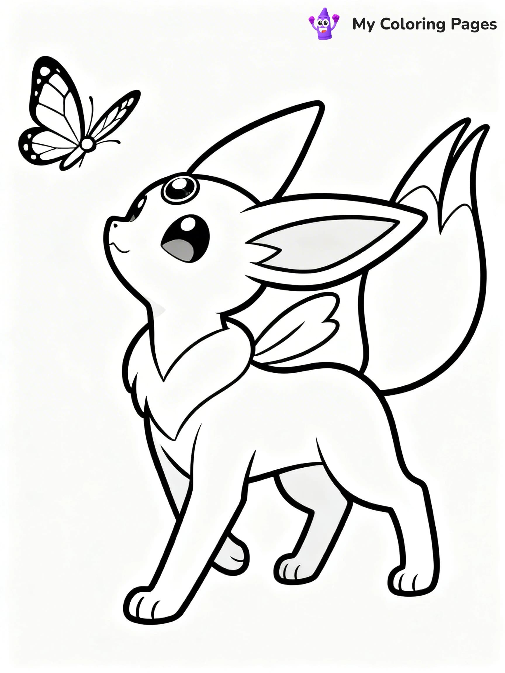 Espeon Coloring Pages - 15