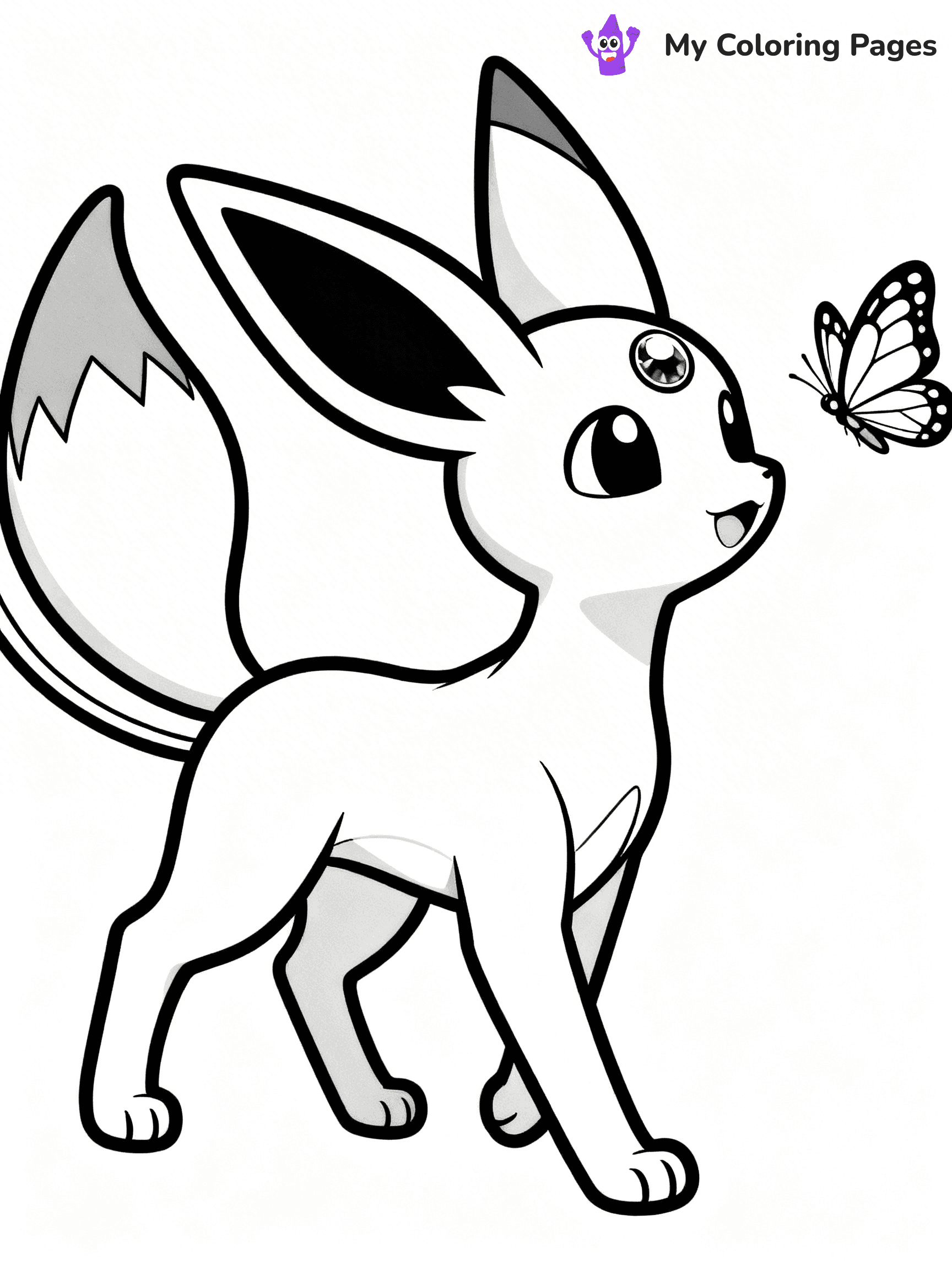 Espeon Coloring Pages - 13