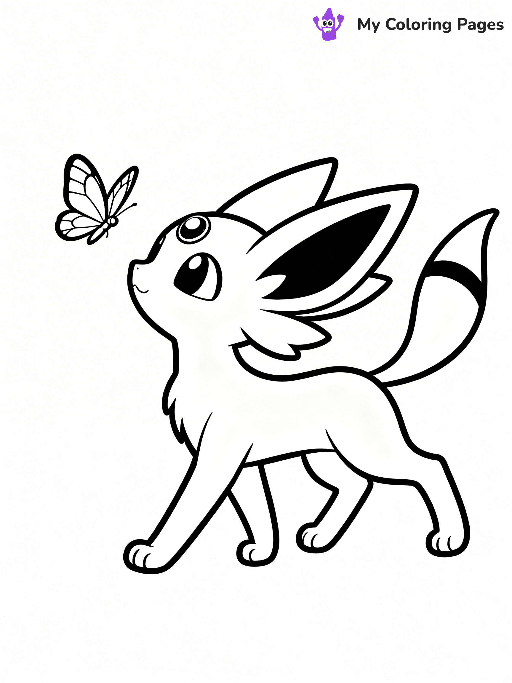Espeon Coloring Pages - 12