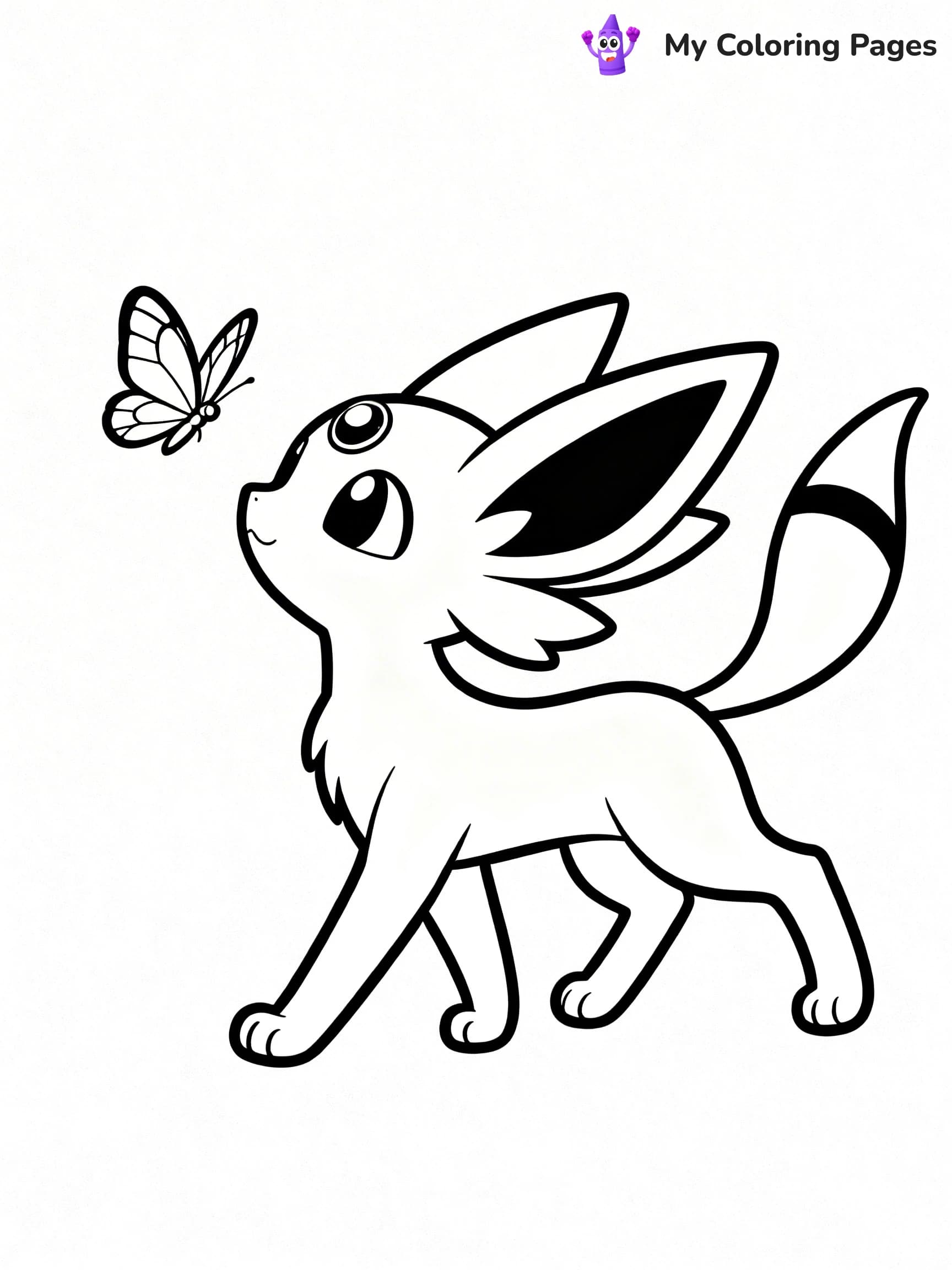 Espeon Coloring Pages - 12