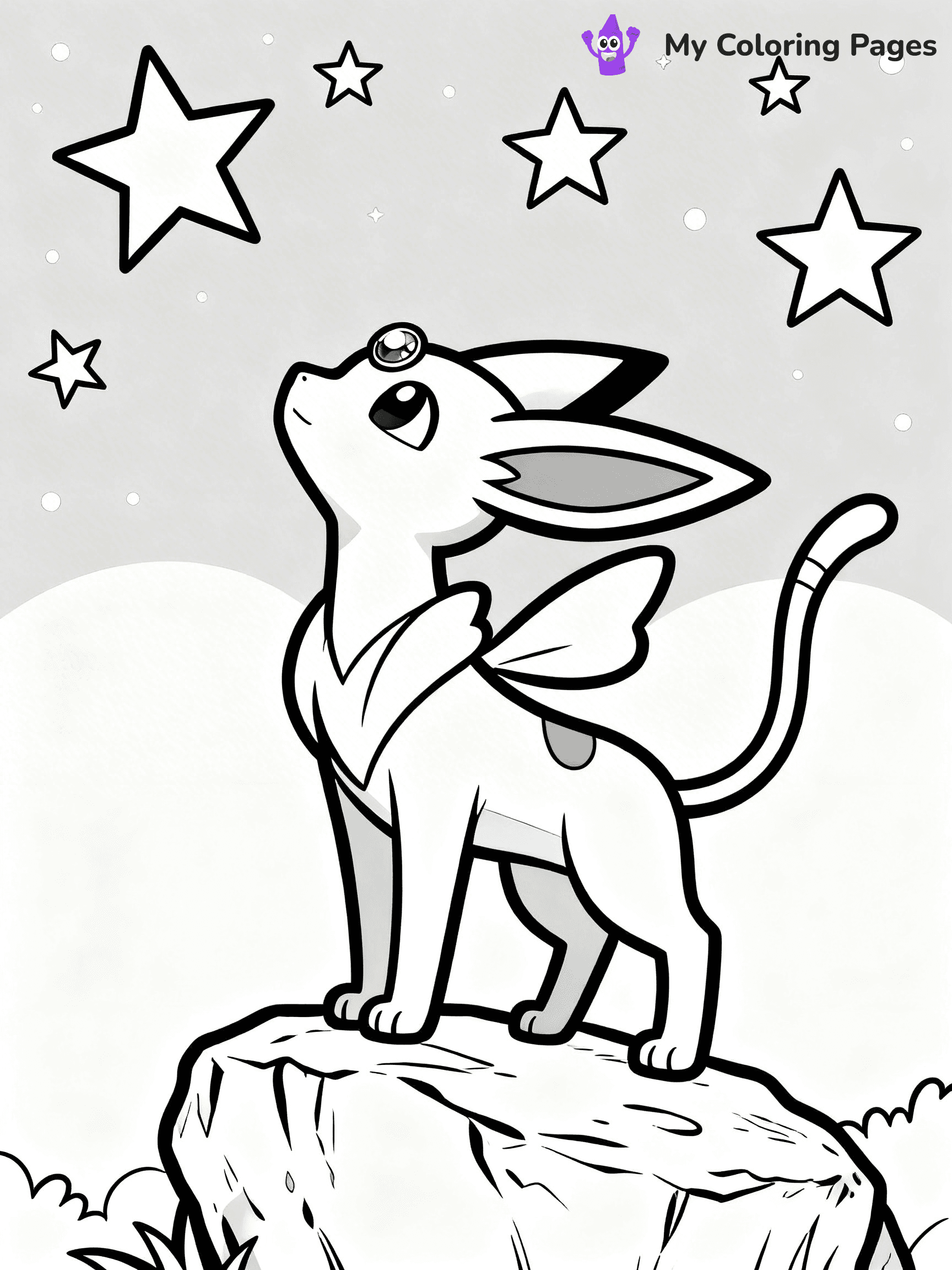 Espeon Coloring Pages - 11