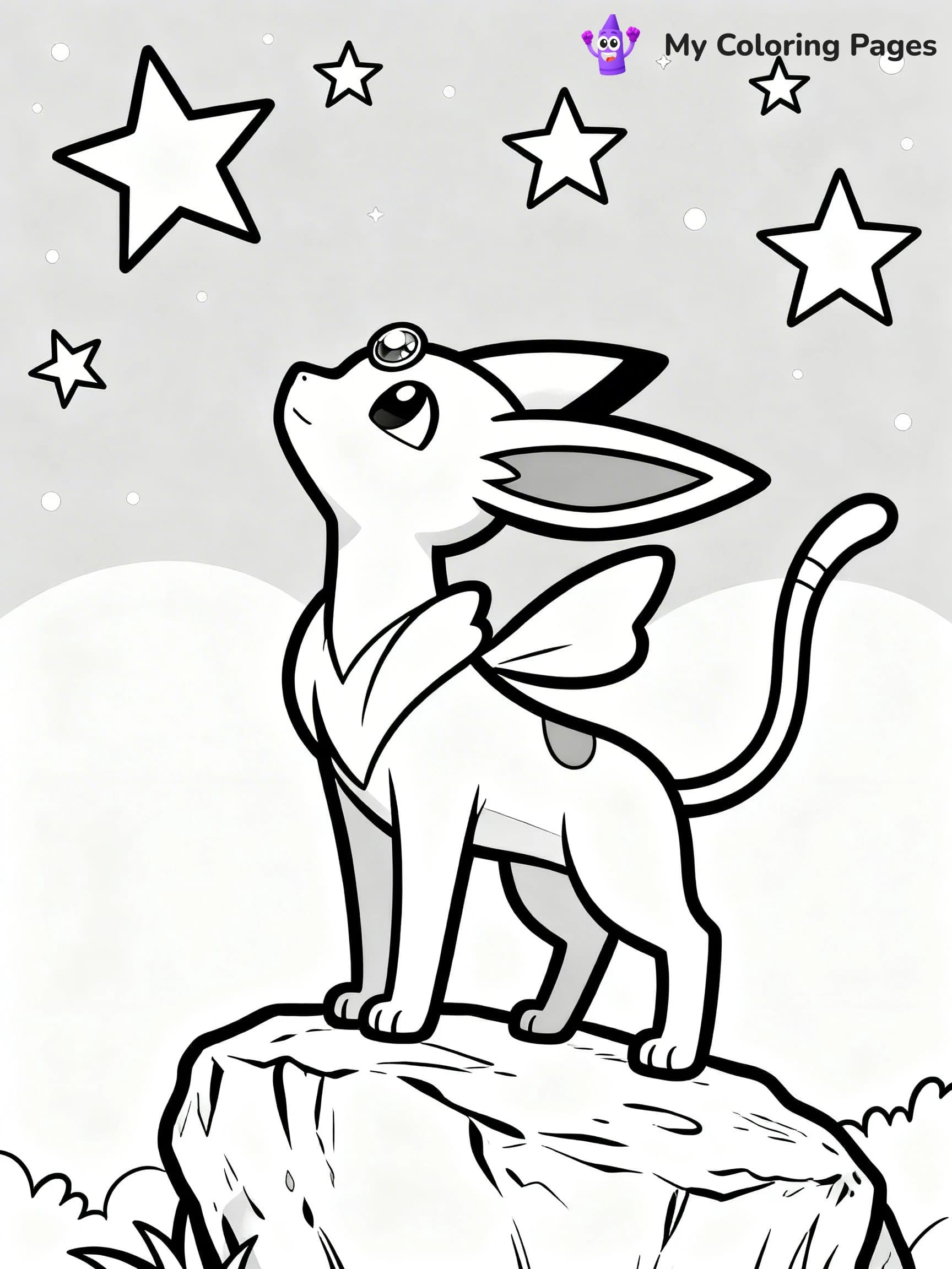 Espeon Coloring Pages - 11