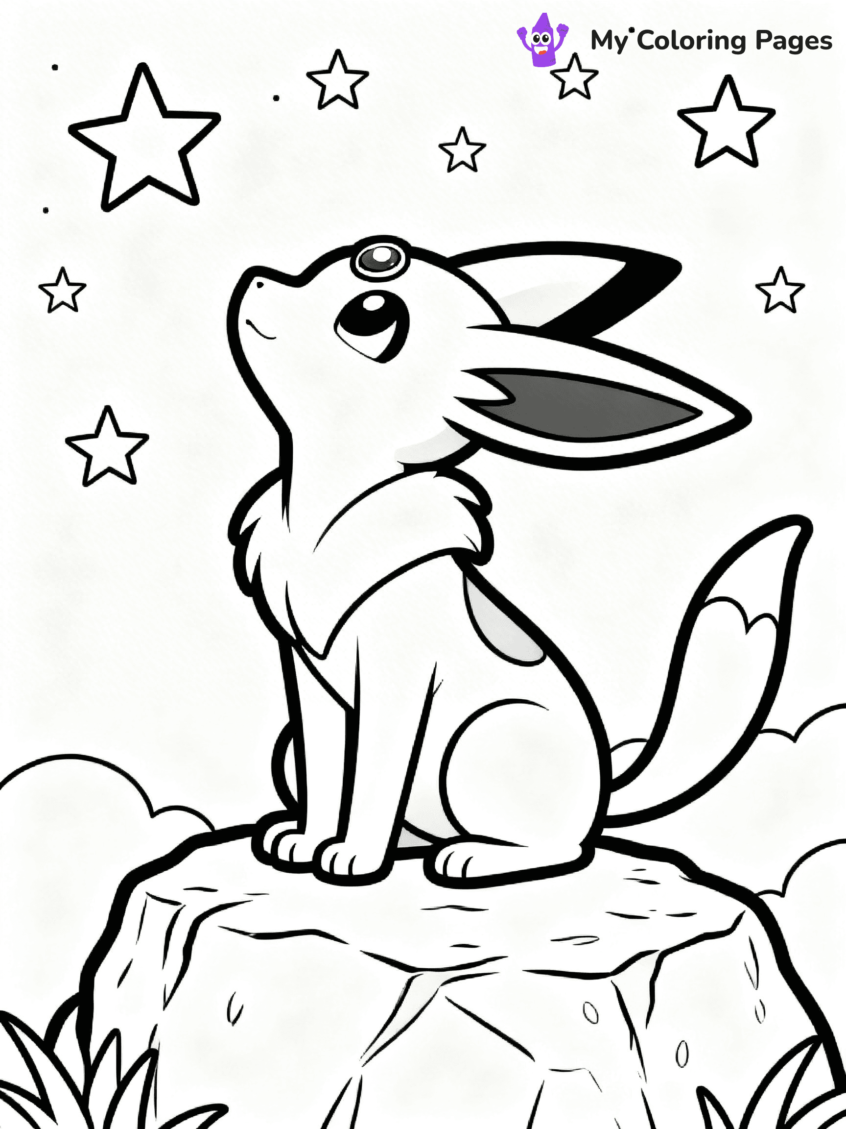 Espeon Coloring Pages - 10