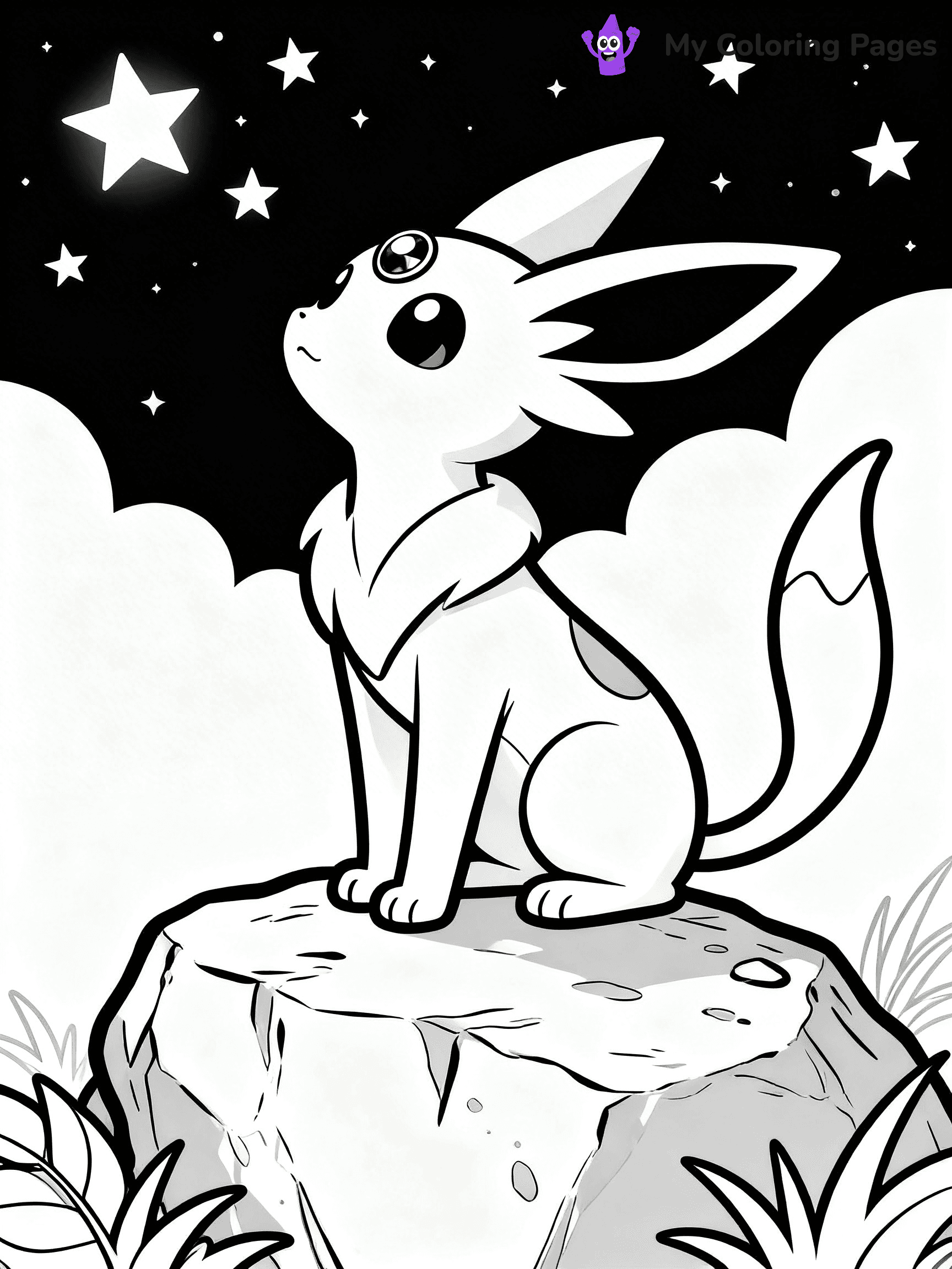 Espeon Coloring Pages - 9