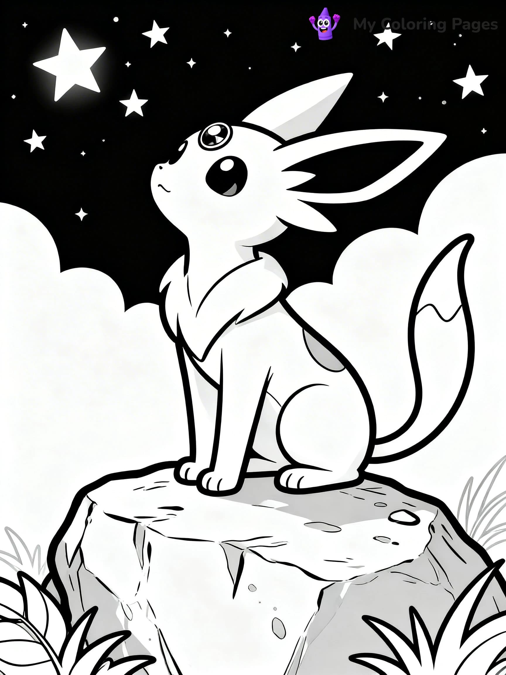 Espeon Coloring Pages - 9