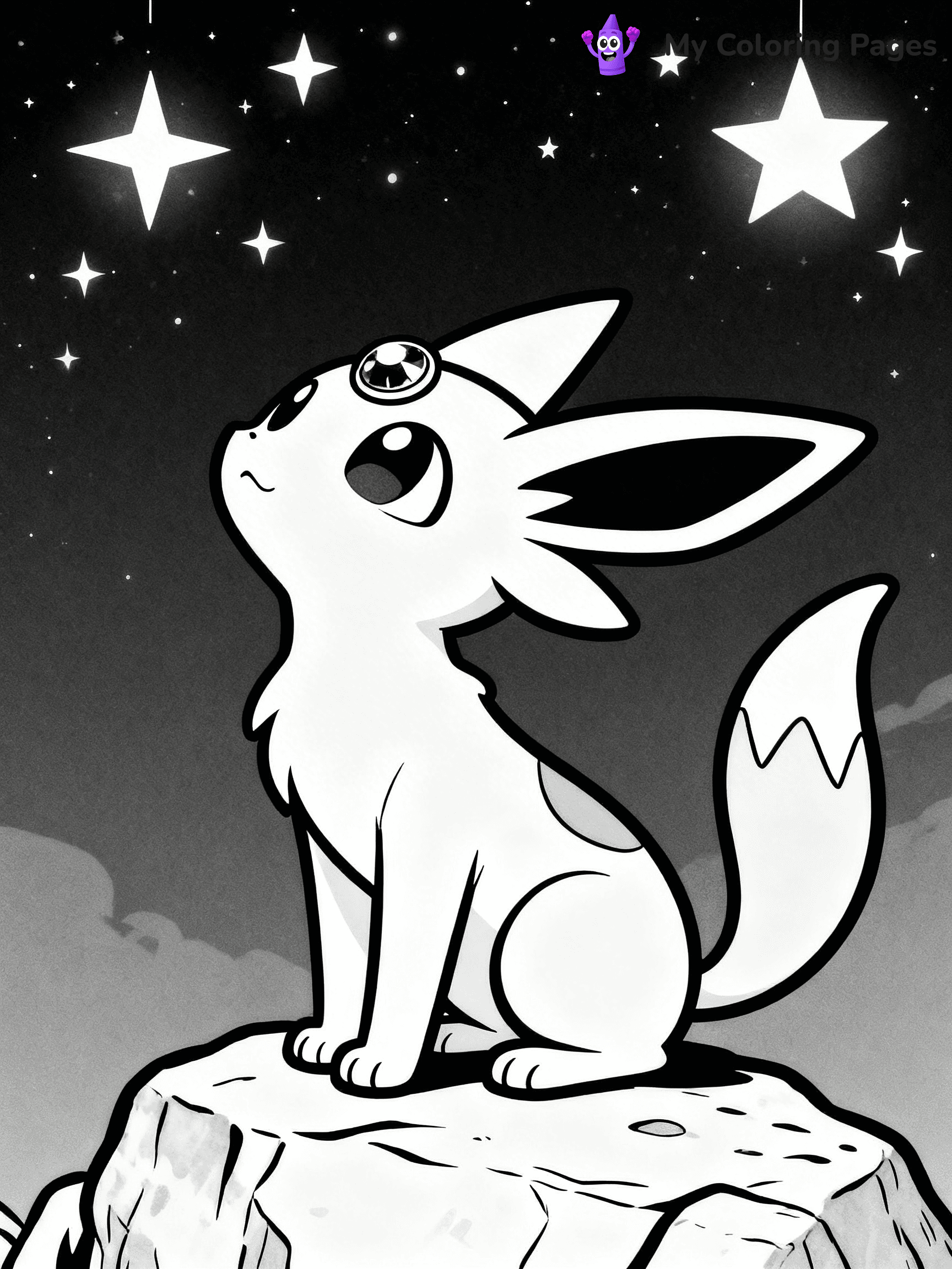Espeon Coloring Pages - 8