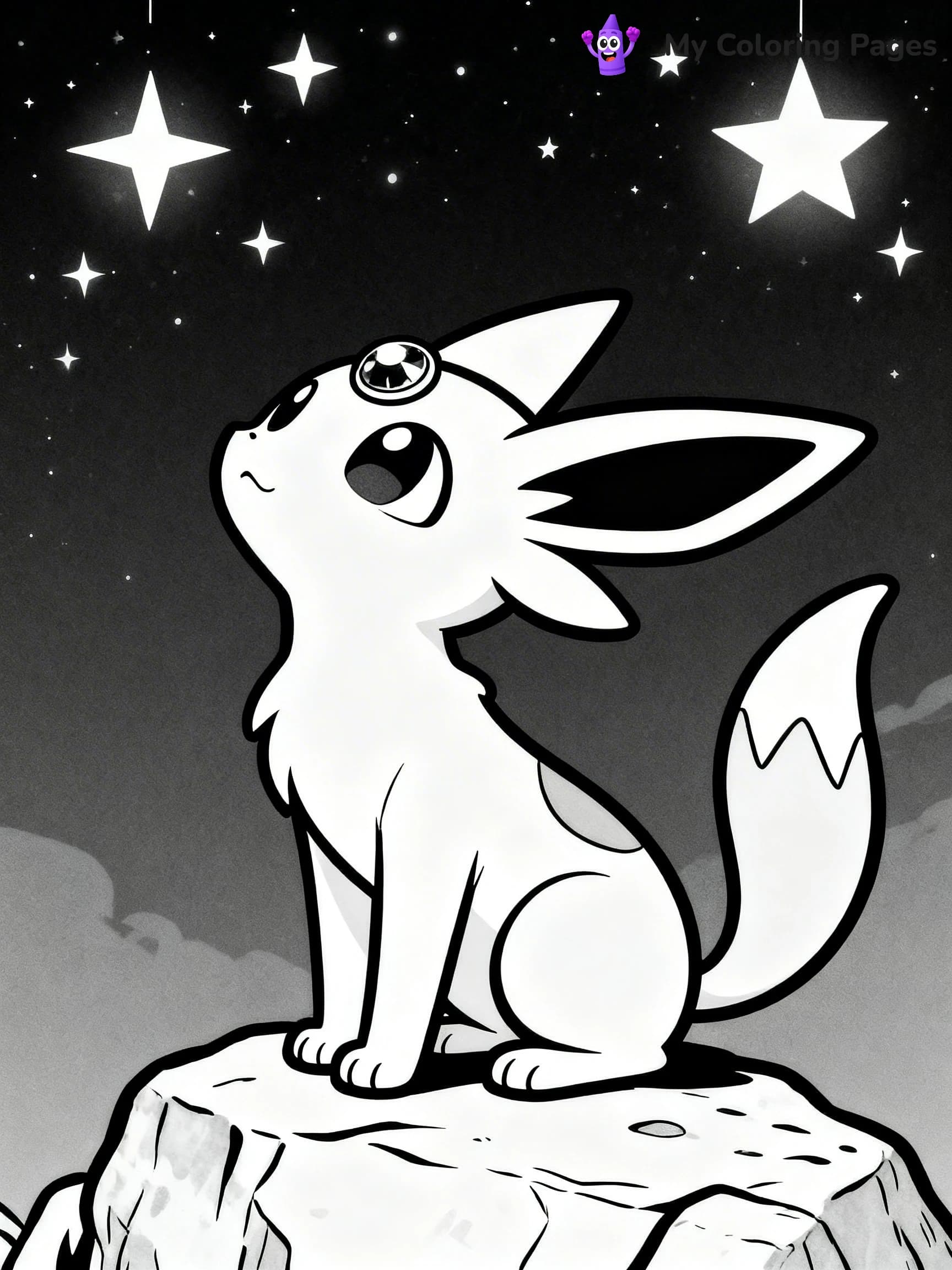 Espeon Coloring Pages - 8