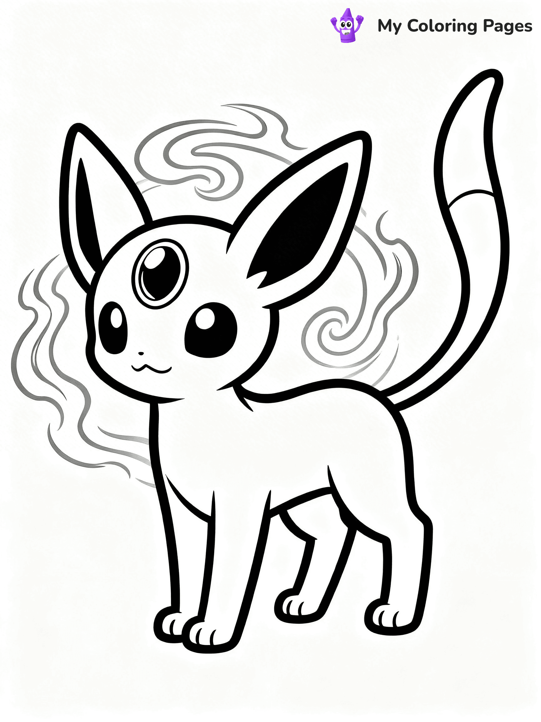 Espeon Coloring Pages - 6