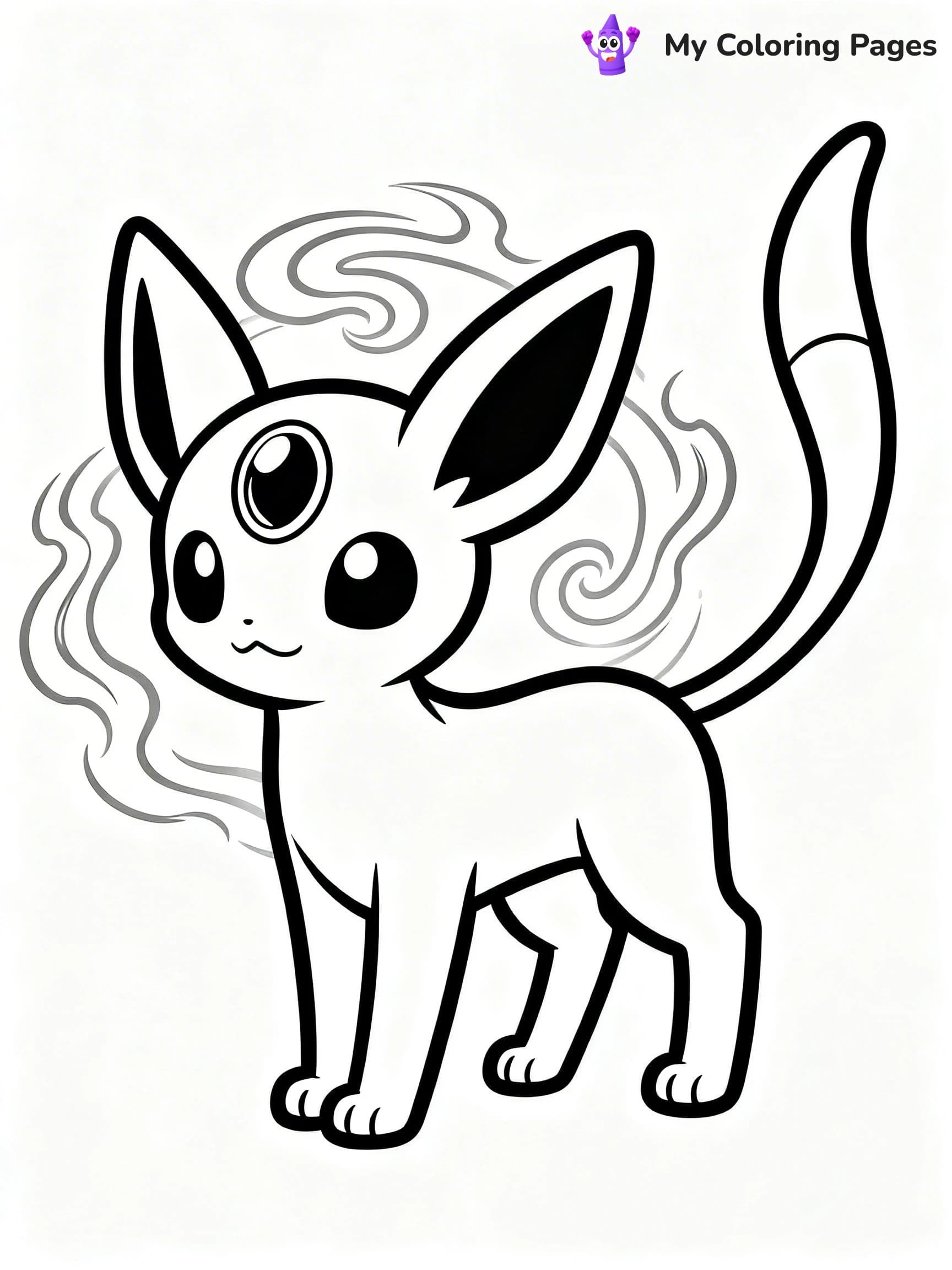 Espeon Coloring Pages - 6