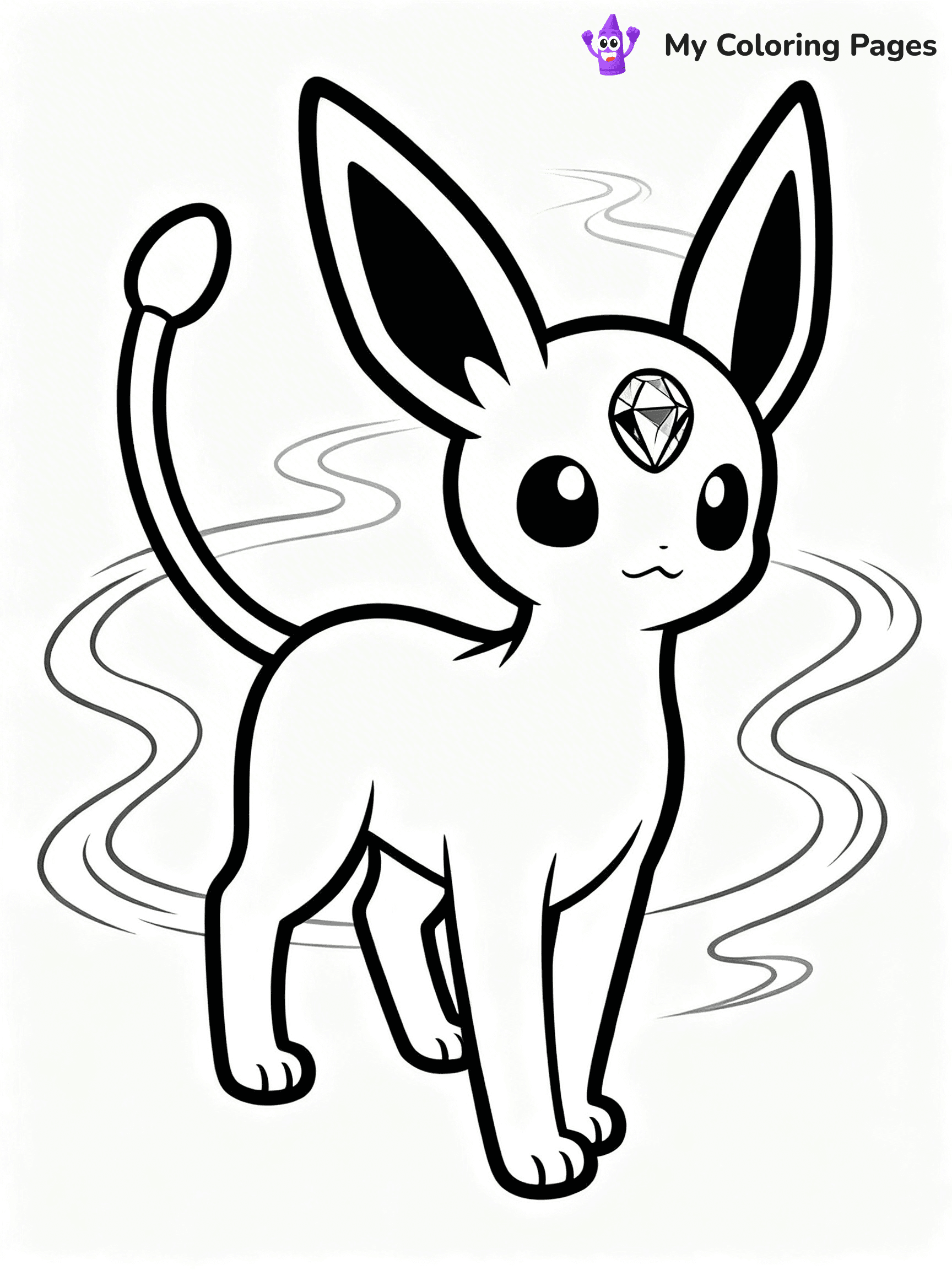 Espeon Coloring Pages - 5