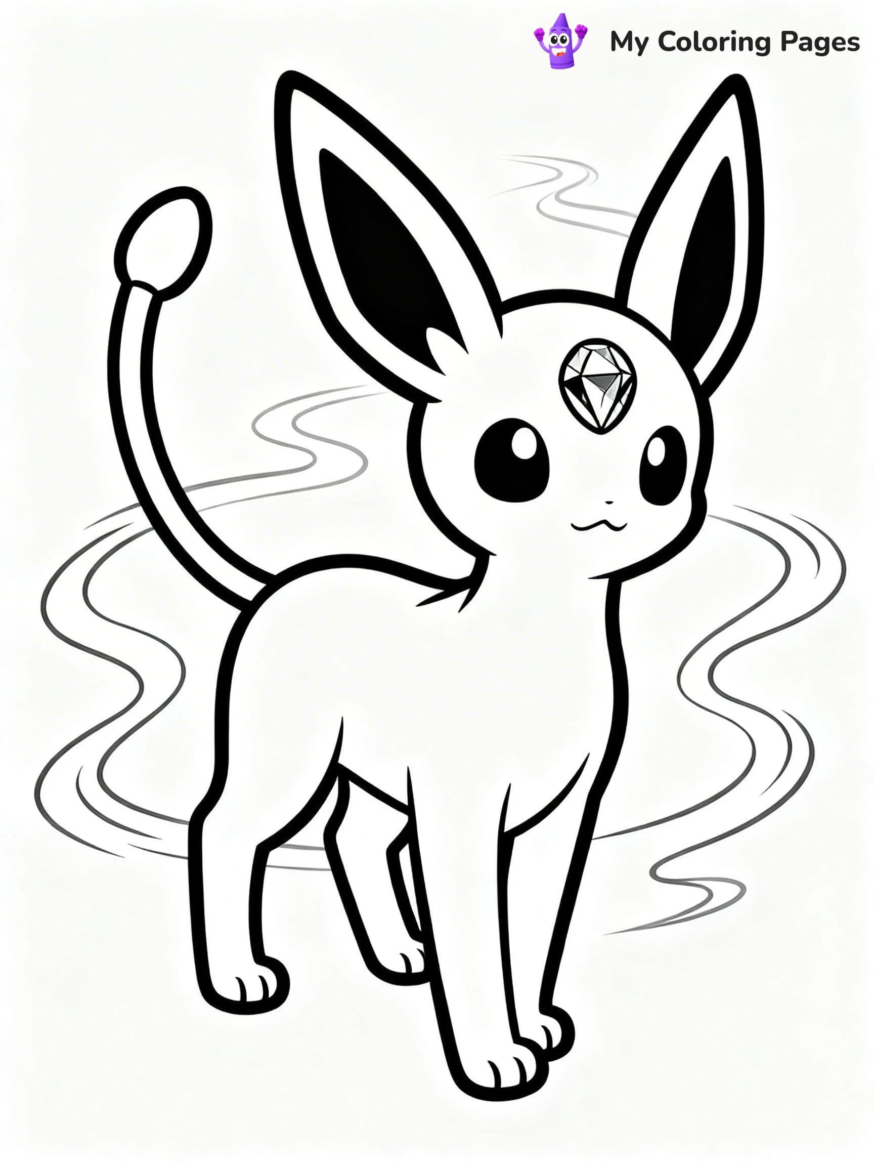 Espeon Coloring Pages - 5