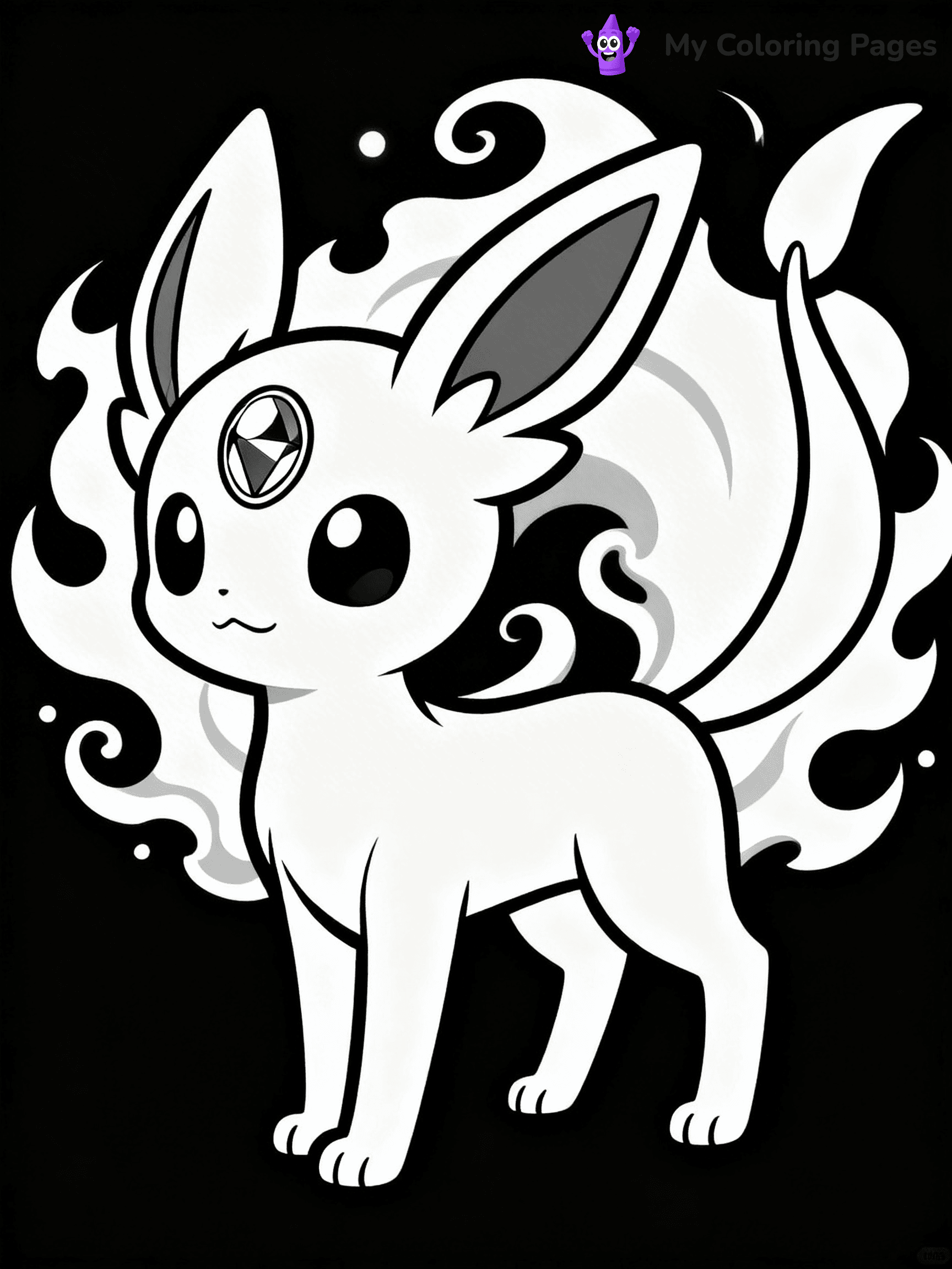 Espeon Coloring Pages - 4