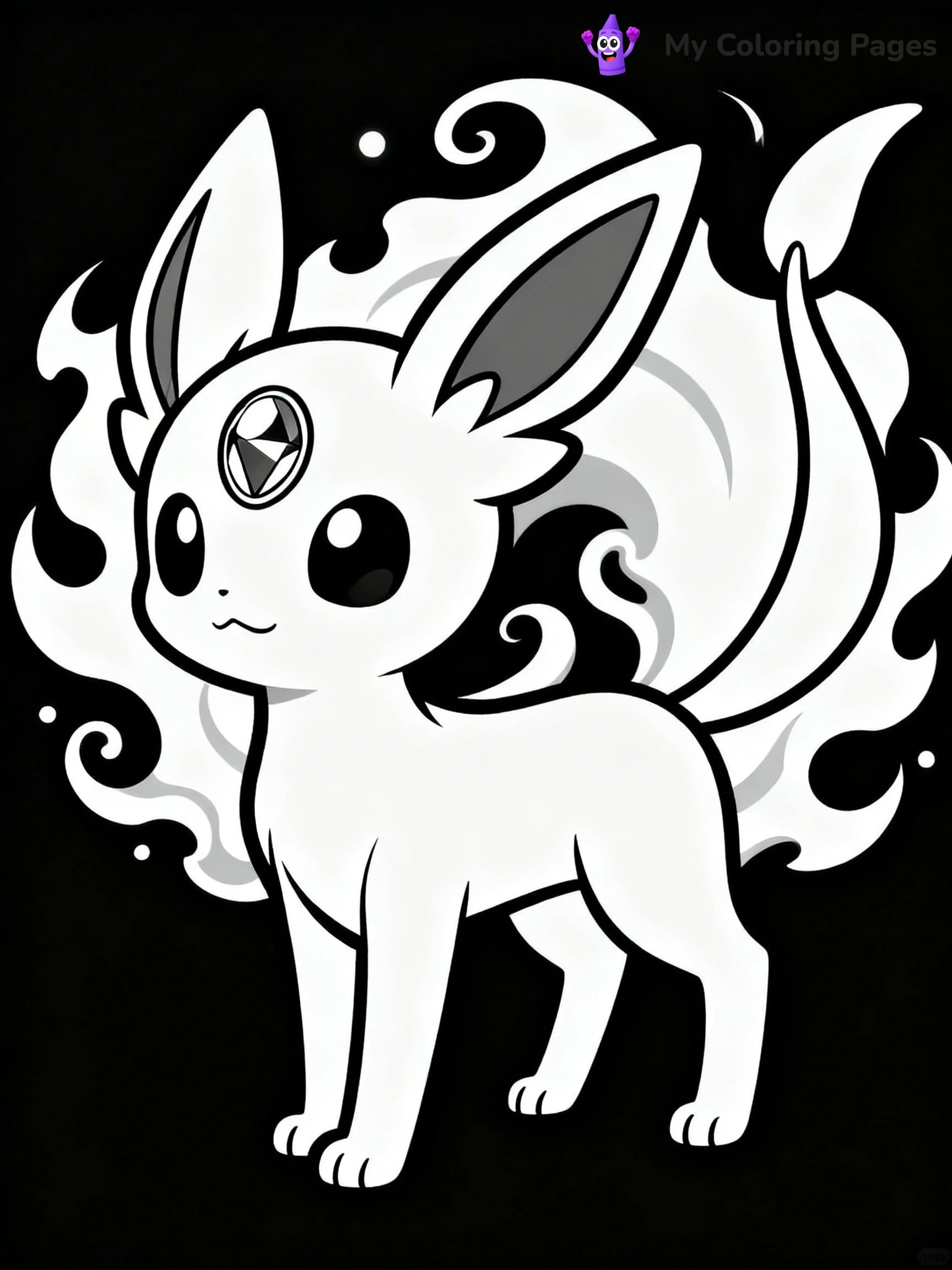 Espeon Coloring Pages - 4