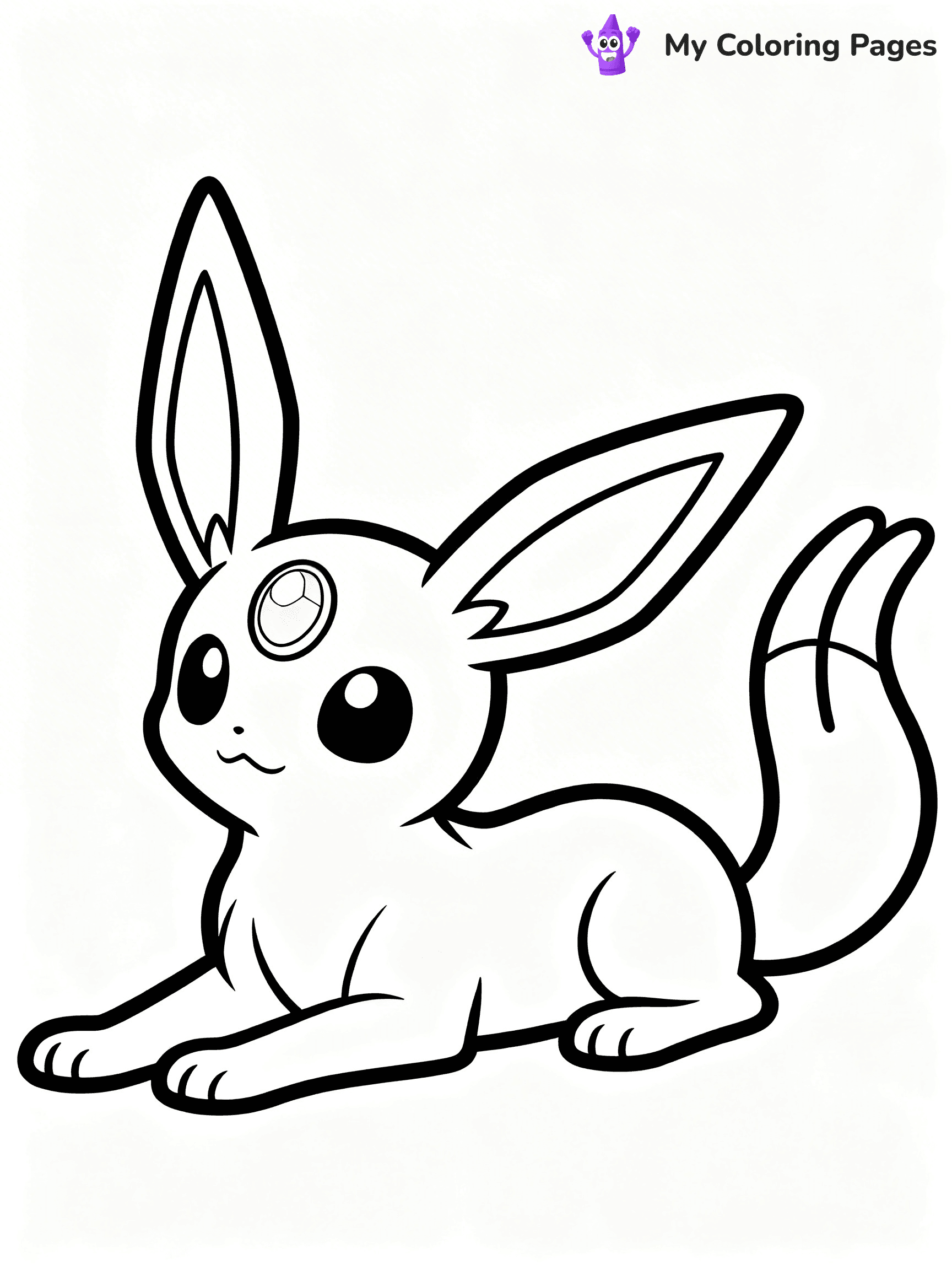 Espeon Coloring Pages - 3