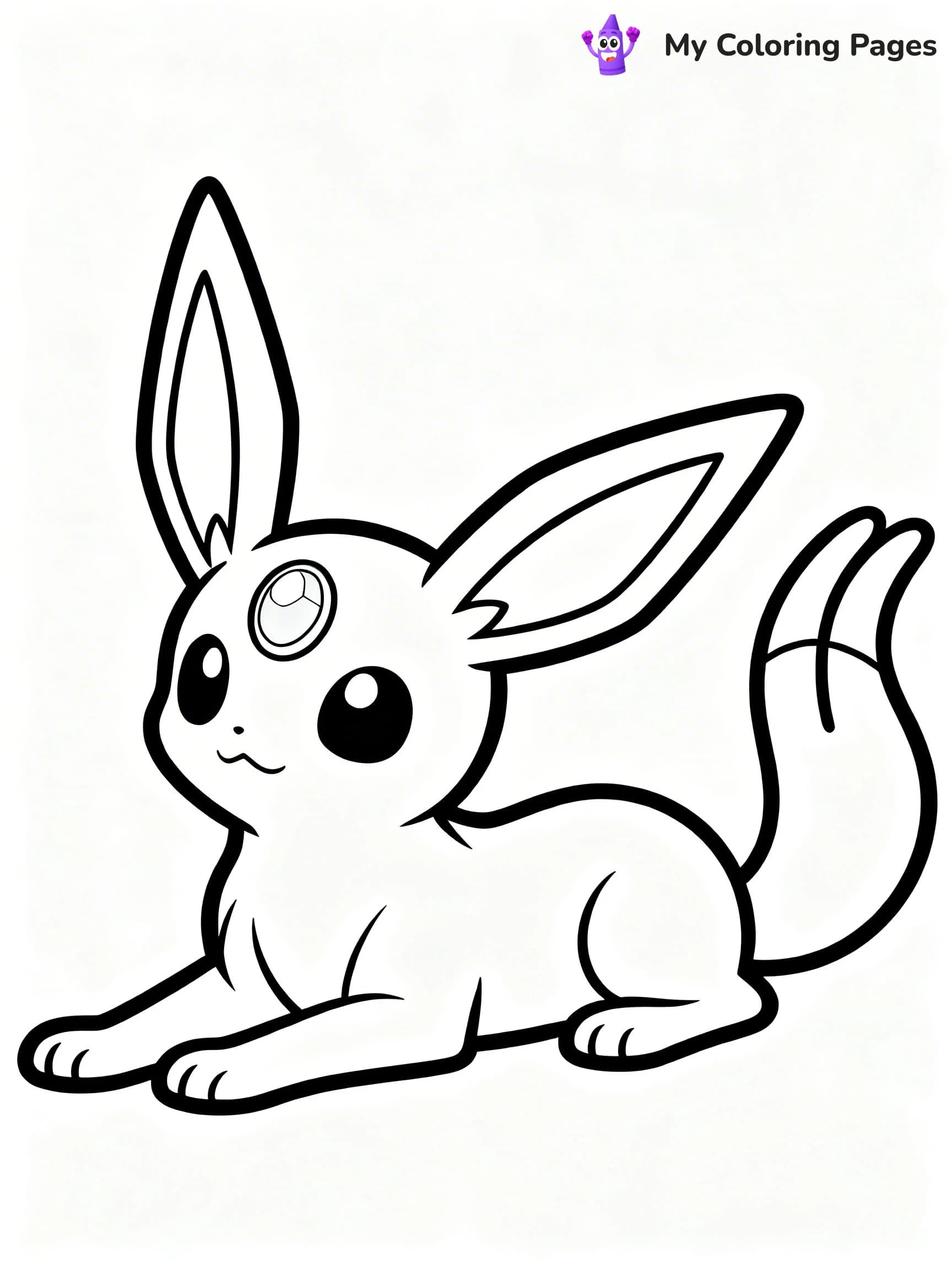 Espeon Coloring Pages - 3